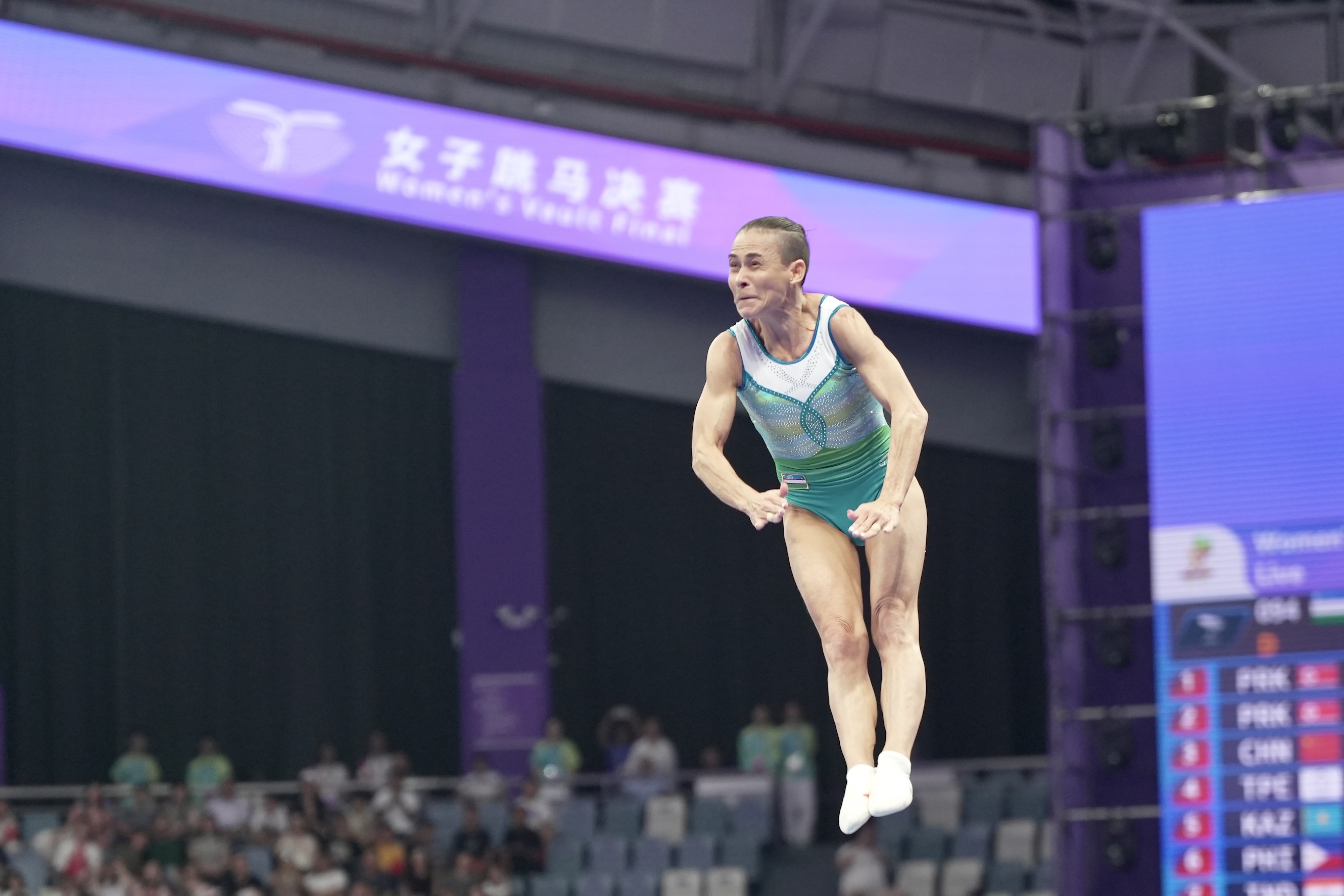 杭州亞運》48歲還在女子跳馬　獲得第4現場滿場歡呼