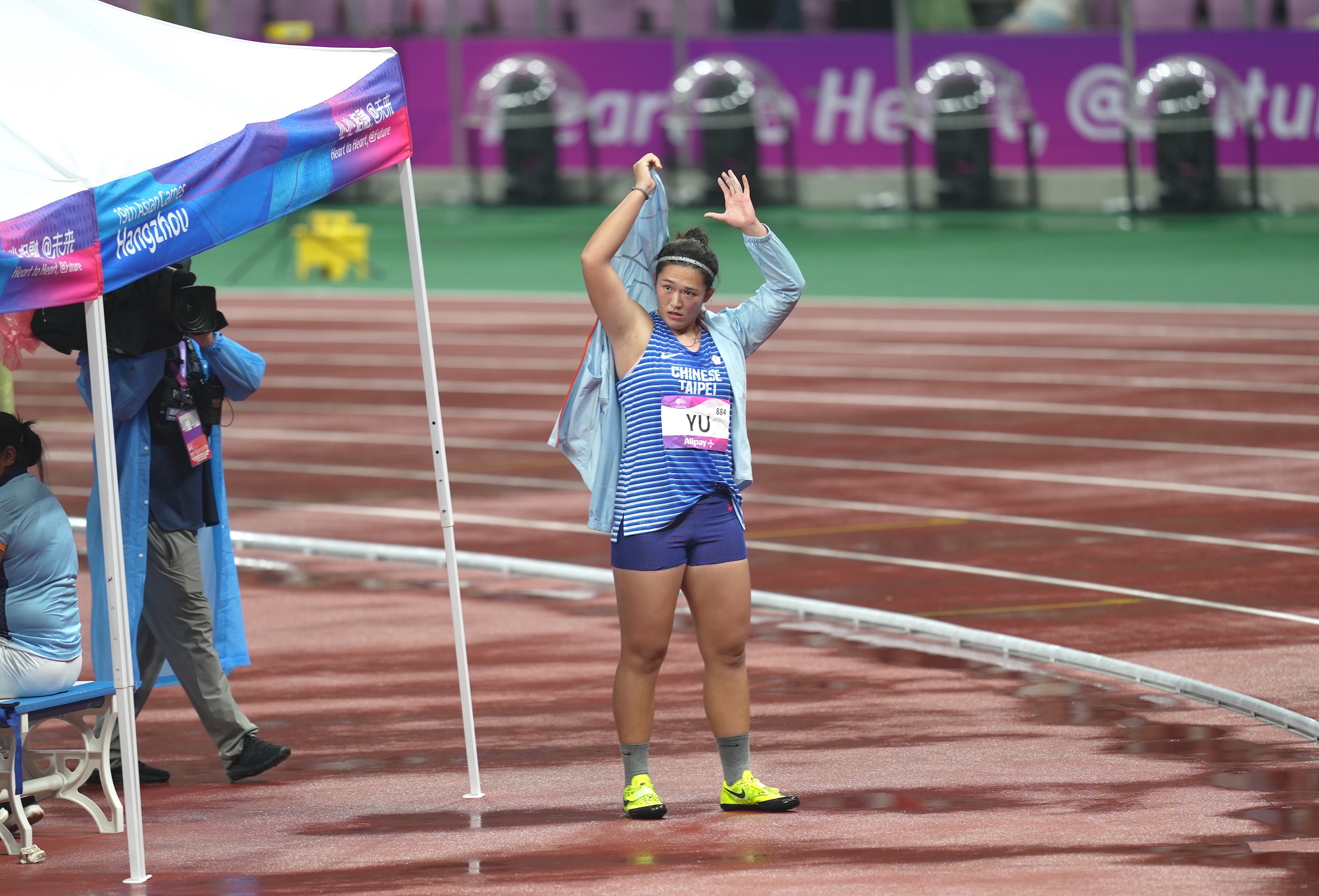 亞洲田徑錦標賽》余雅倩女子鏈球64.25公尺獲得銅牌　