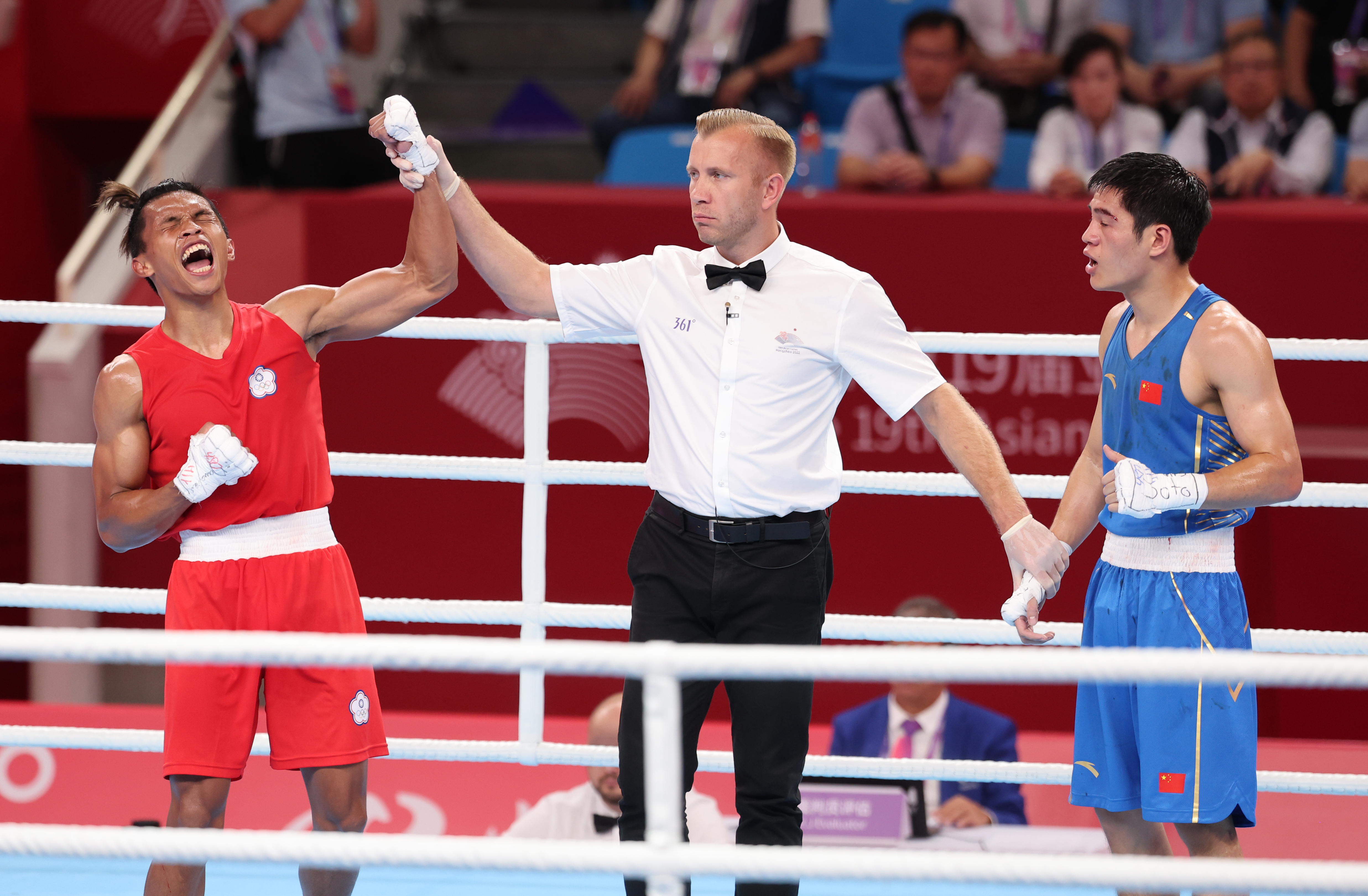 杭州亞運》滿場對手加油聲中擊退中國拳擊賴主恩鎖定金牌、奧運門票- TSNA體育新聞團隊