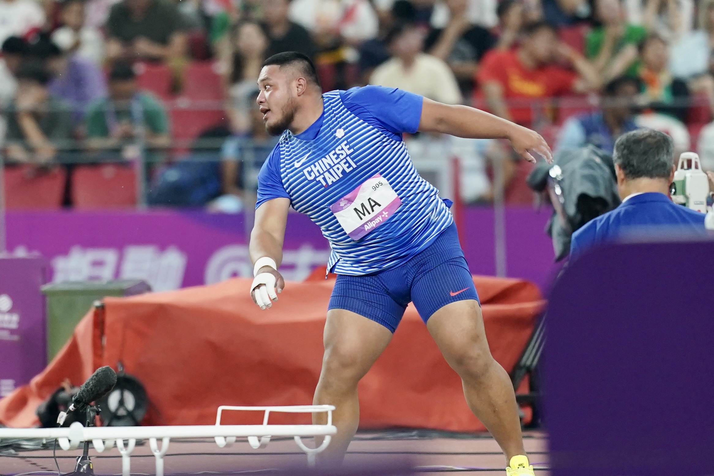 杭州亞運》田徑男子鉛球　馬皓瑋18公尺91獲得第6