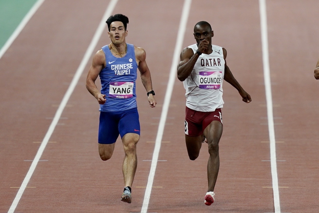 杭州亞運》0.01秒險勝Femi Ogunode　楊俊瀚：過彎再拉速度