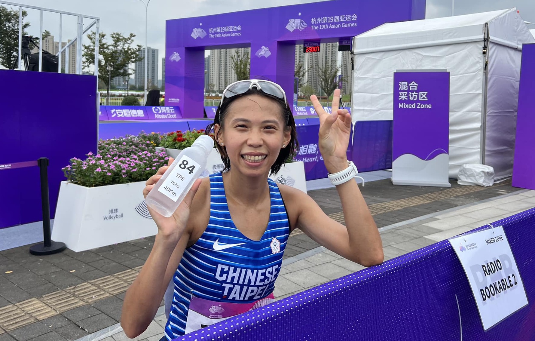 杭州亞運》台灣第一人　曹純玉女子馬拉松完賽