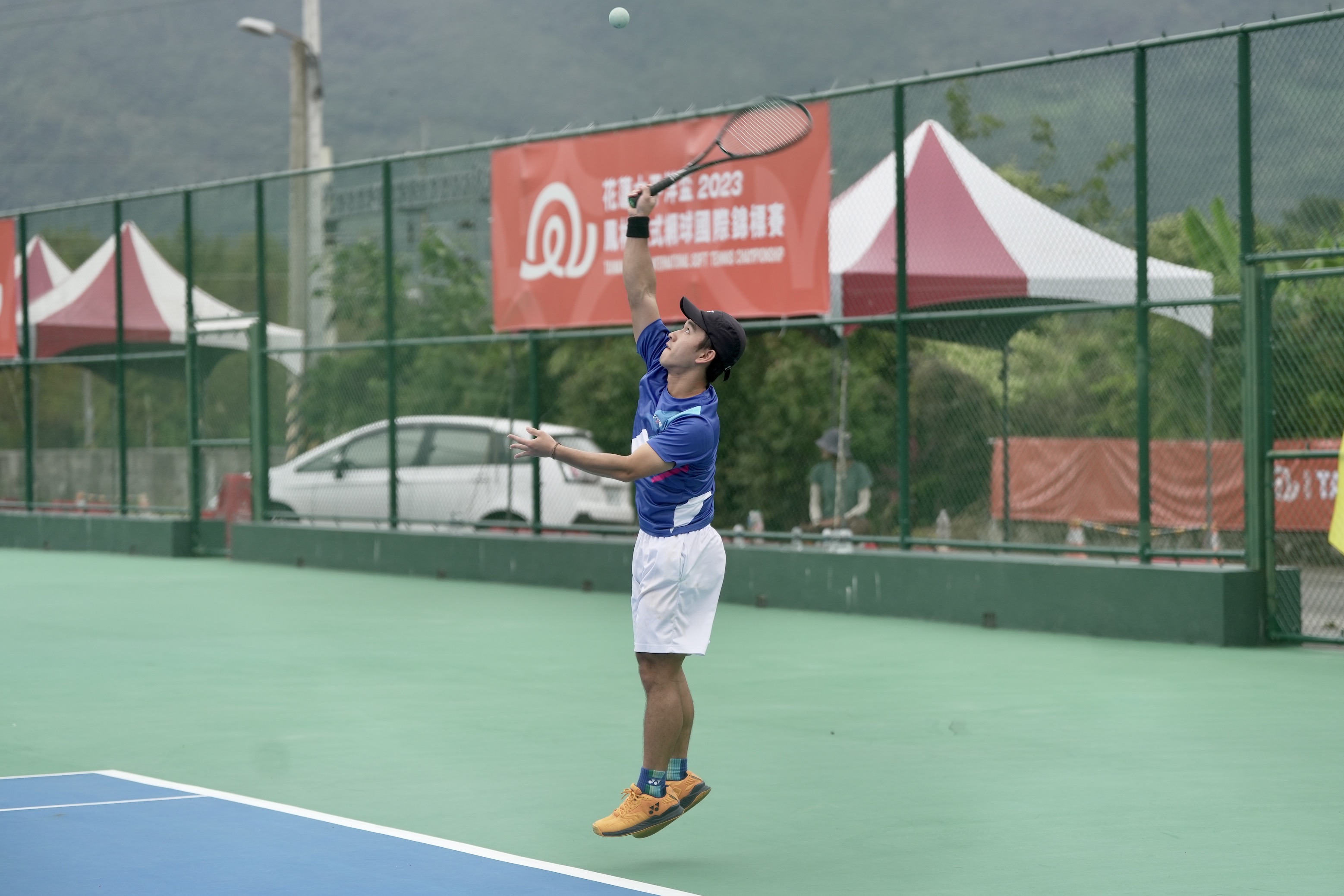 花蓮太平洋盃鳳林軟式網球國際錦標賽　下午因雨延賽