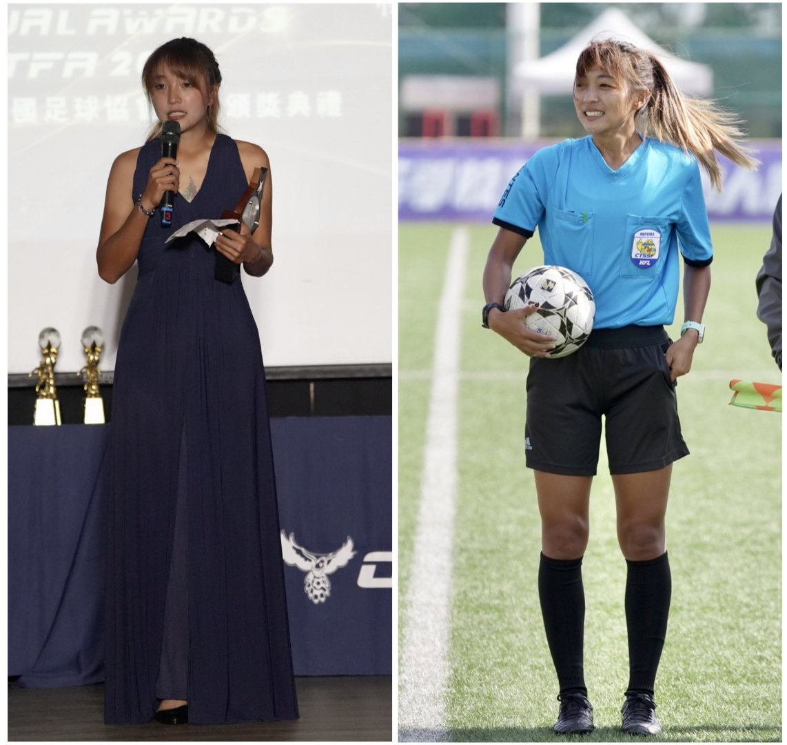 足協年度頒獎》楊振艷早上還在執法　下午一身禮服驚艷全場