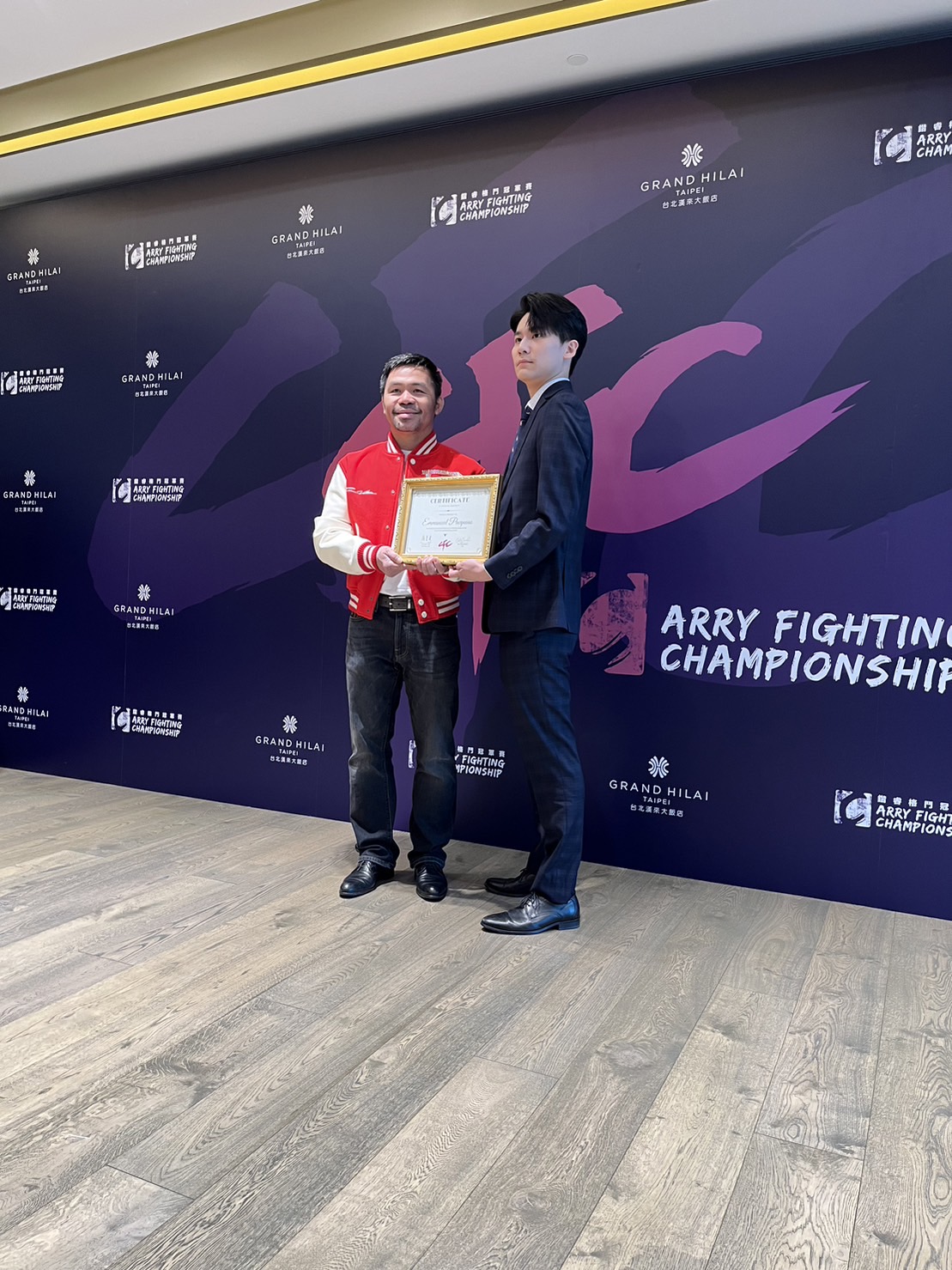 台灣首個職業拳擊聯賽鍇睿格鬥冠軍賽啟動　Pacquiao力挺