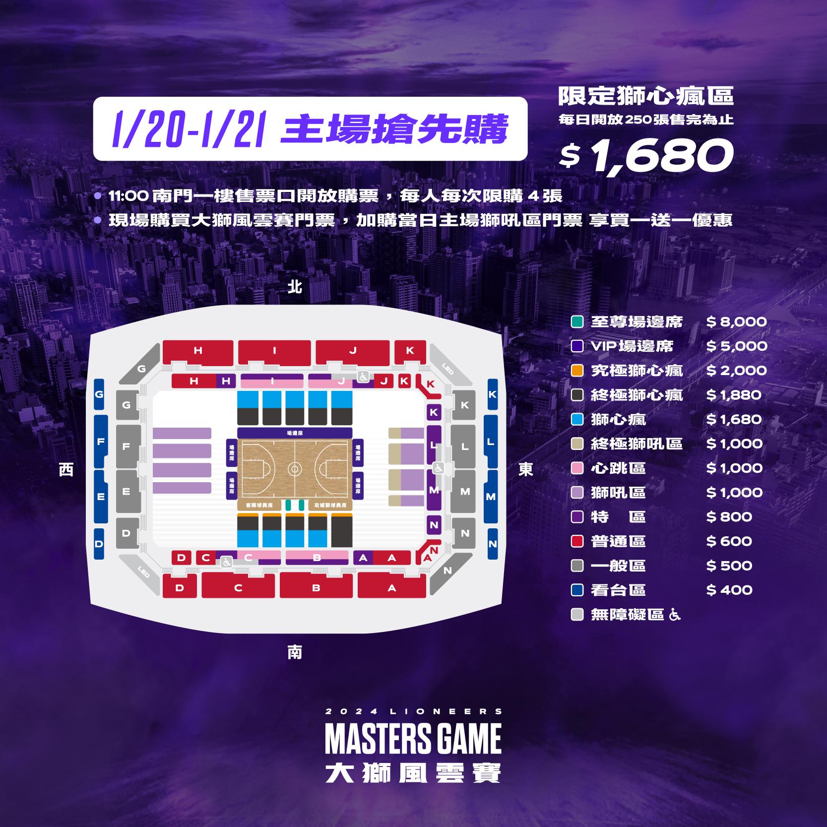 表弟登台》卡森斯與攻城獅交流賽　門票最貴8000元