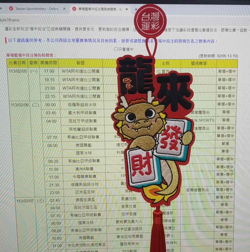 運彩觀測站》過年「八大菜系」開單場　好比賽千萬別錯過