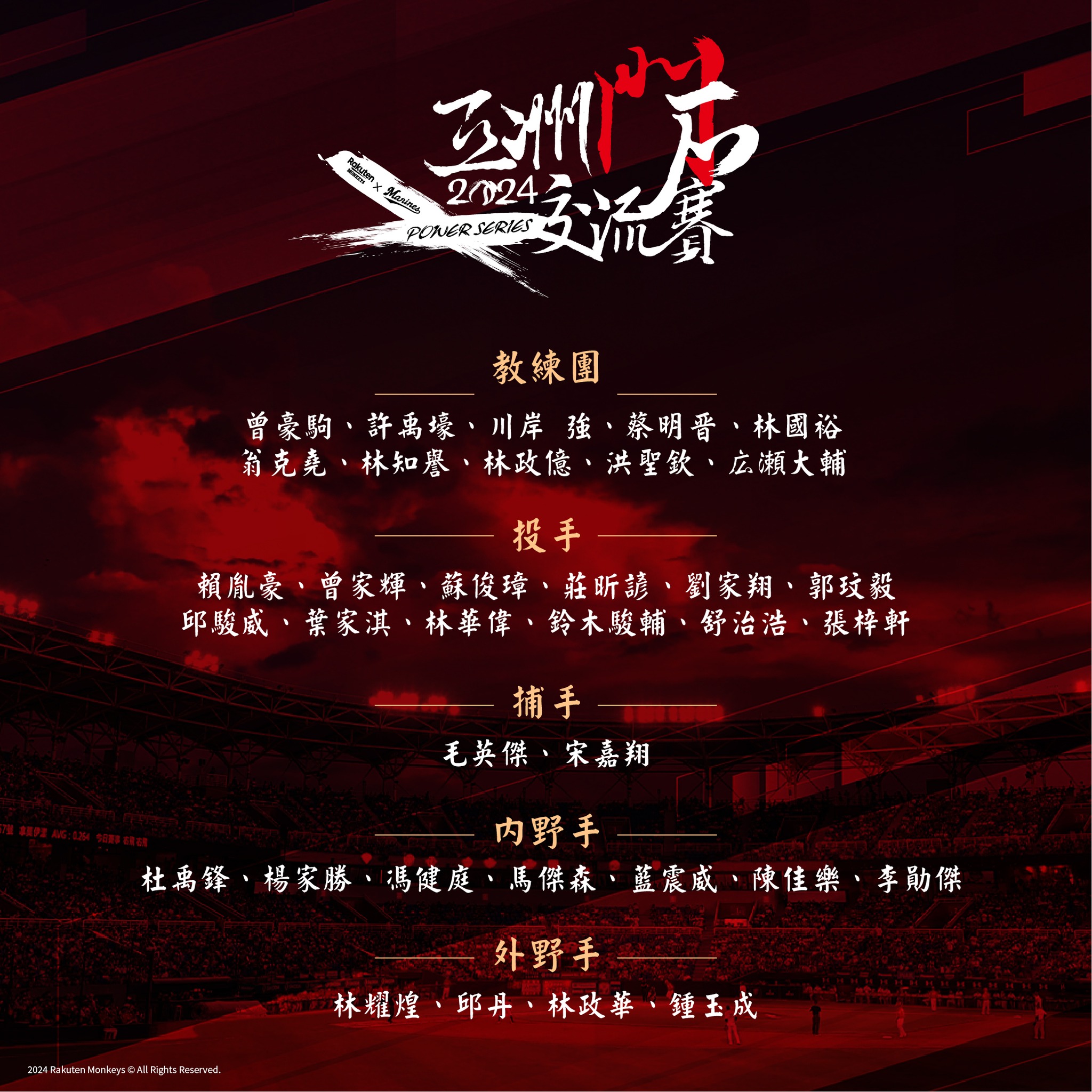 中職》樂天桃猿17、18日石垣島兩戰由曾豪駒領軍　25人名單有日本投手