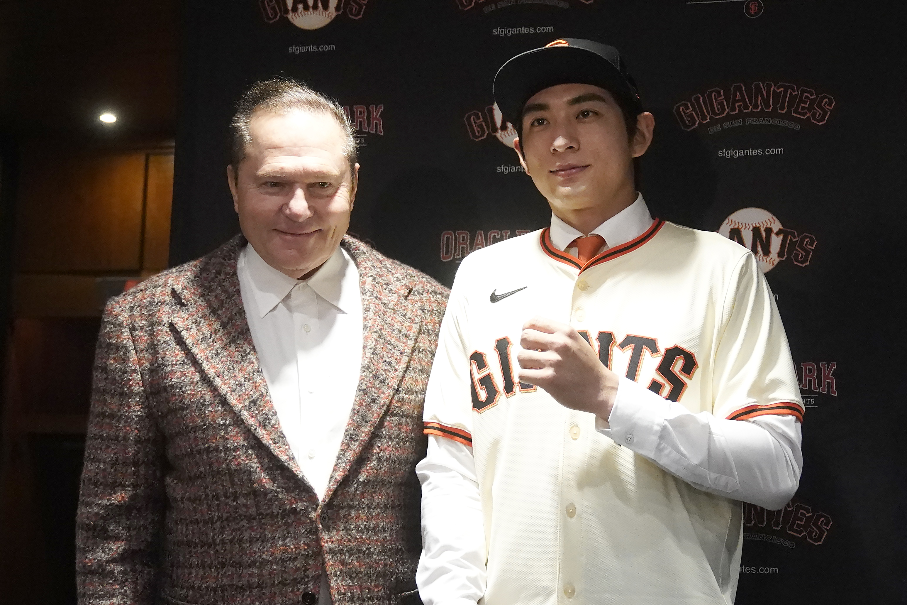 李政厚(右)今年挑戰大聯盟。達志影像