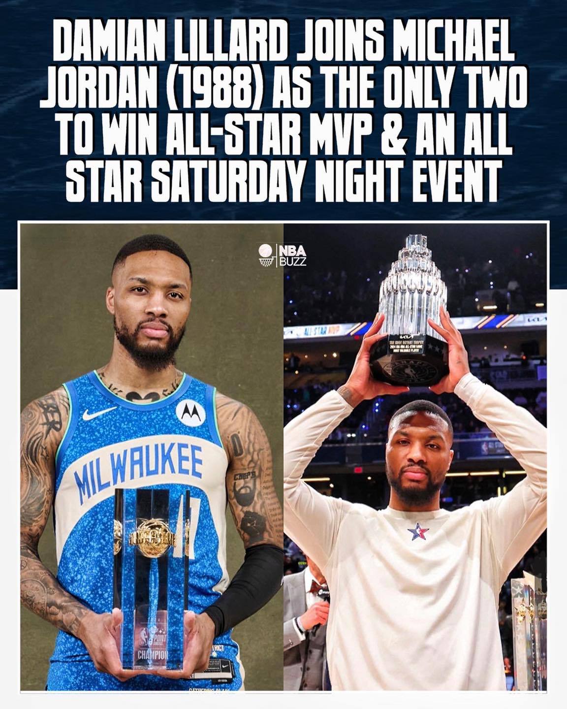 NBA》追上Jordan紀錄　Lillard：如果簡單，會有更多人做到