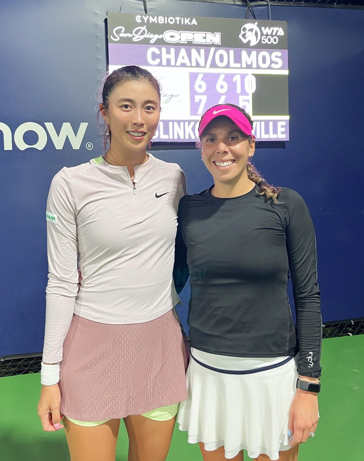 網球》詹皓晴 / Giuliana Olmos　晉級聖地牙哥公開賽8強