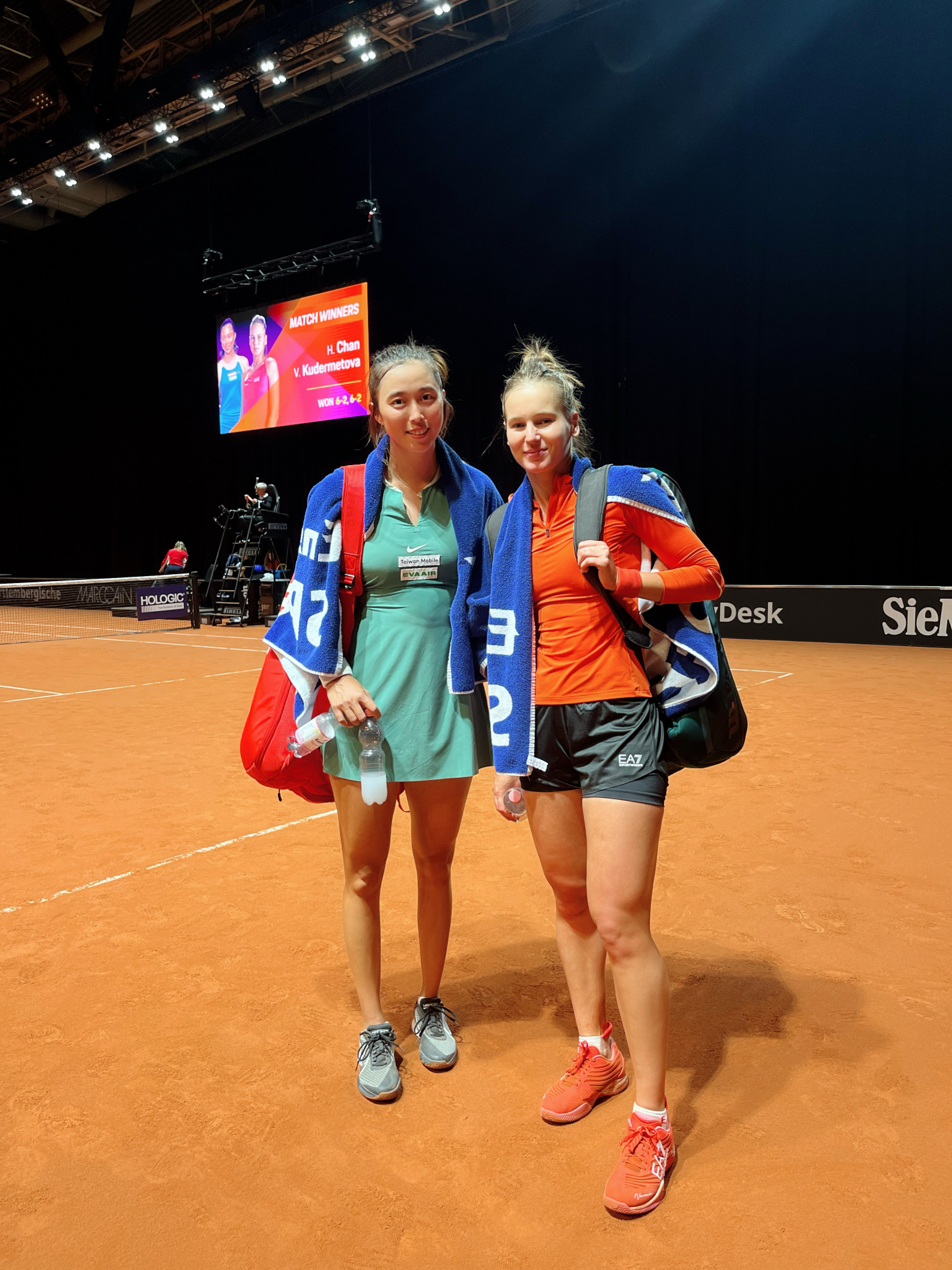 WTA》保時捷大獎賽　詹皓晴首輪橫掃前搭檔過關