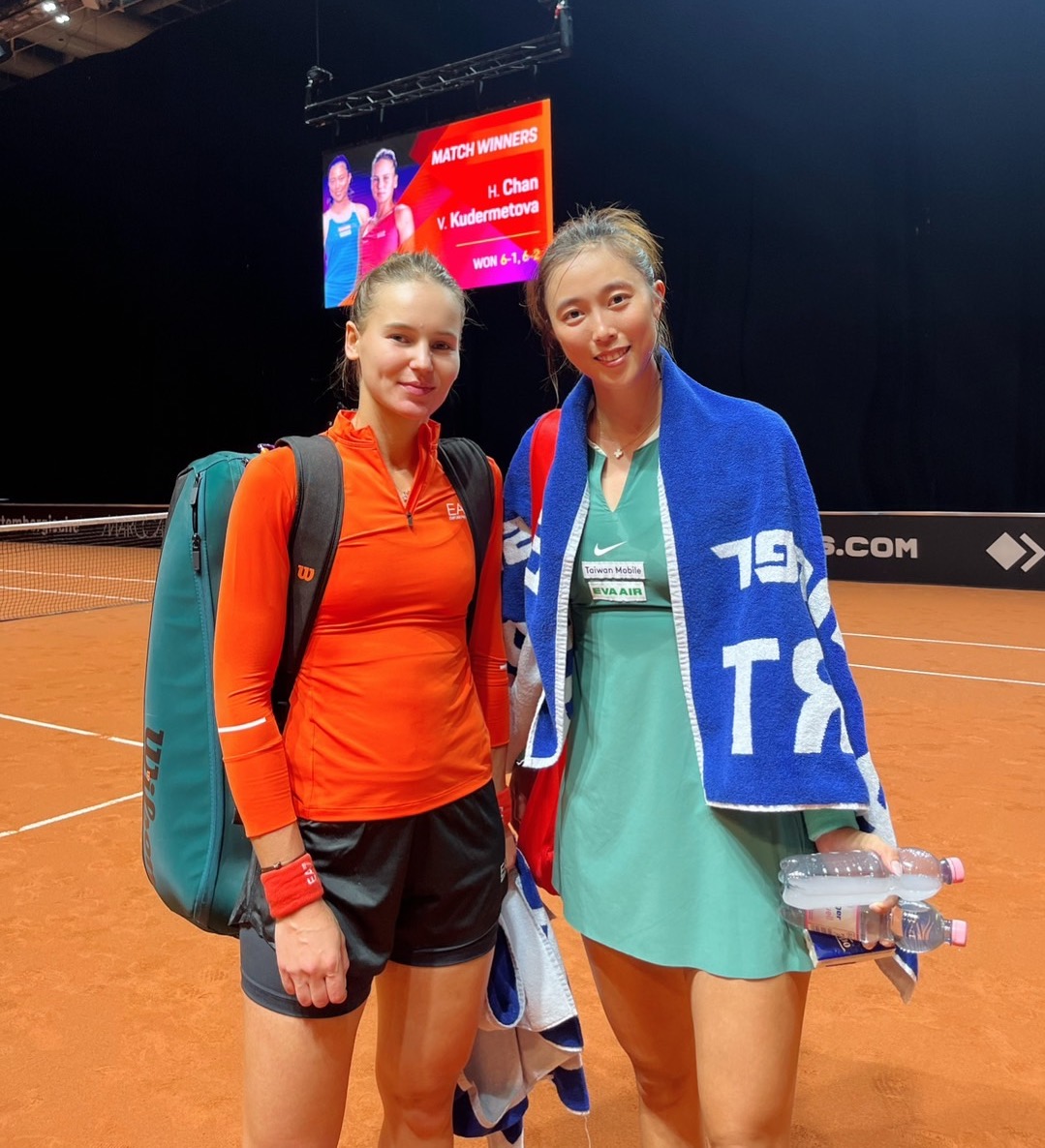 網球》斯圖加特網賽　詹皓晴/Kudermetova晉級4強
