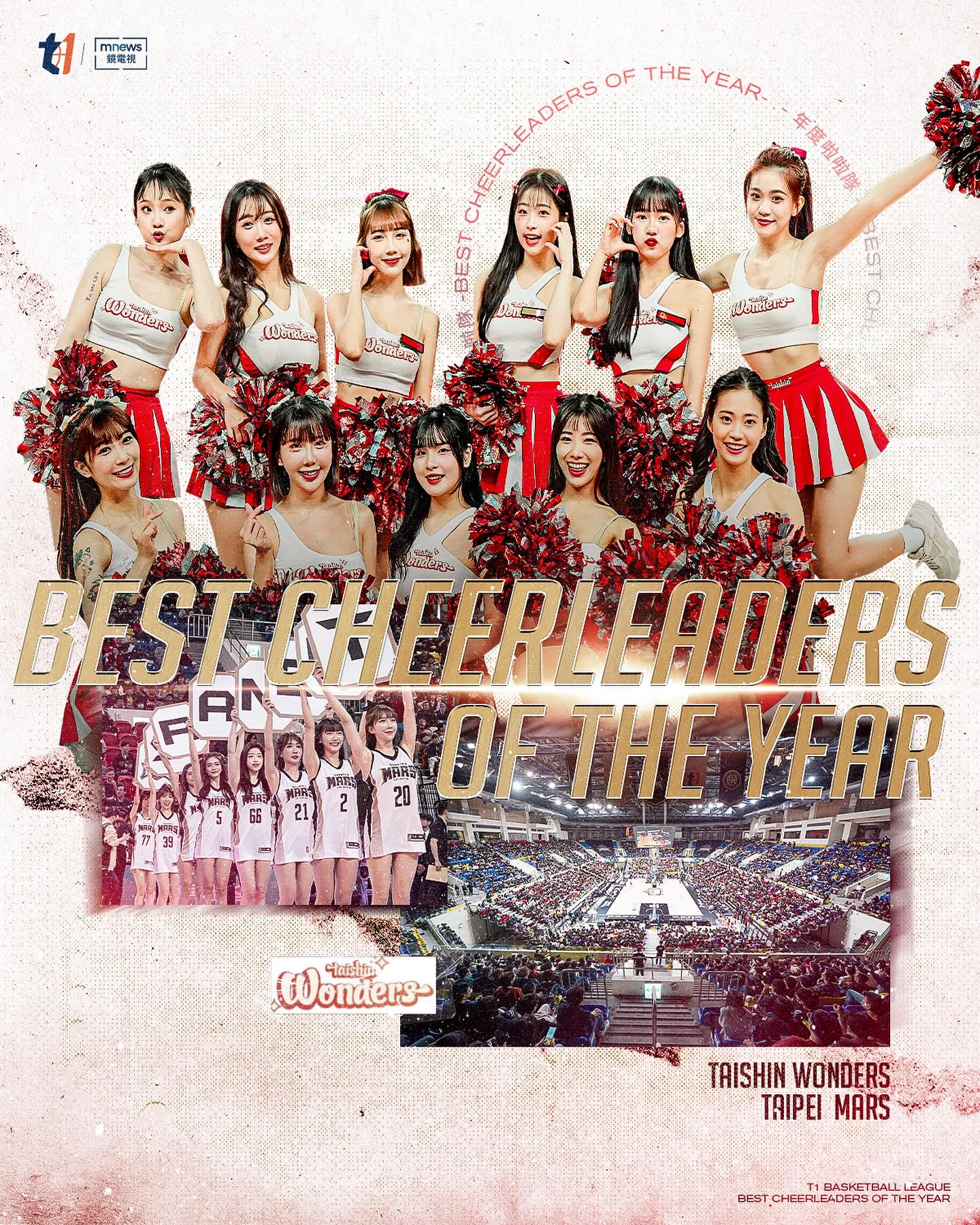 T1》台北戰神成軍首季不只闖進冠軍賽　Taishin Wonders再拿年度啦啦隊
