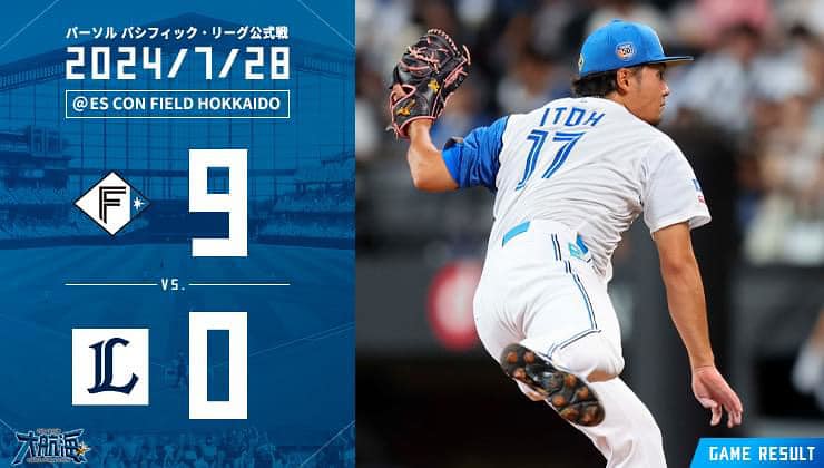 NPB》宋家豪11球無失分　伊藤大海本季第2場無四死球完封