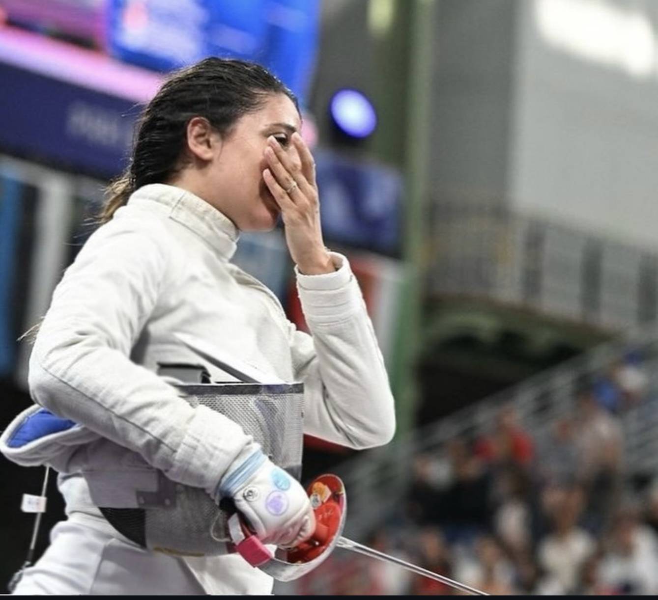 奧運》擊劍場上竟有3個人　埃及女將懷胎7月仍努力奮戰