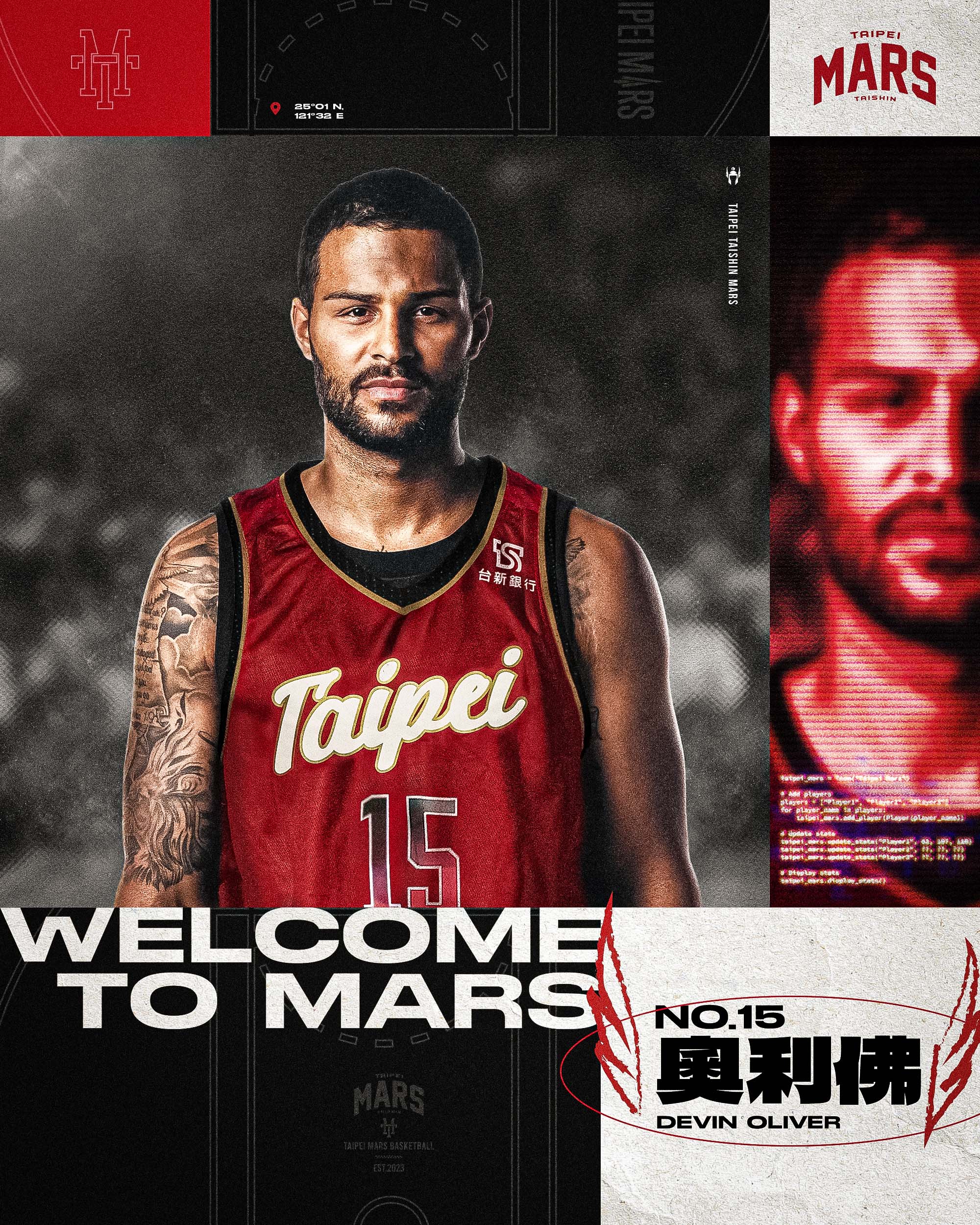 TPBL》全能型前鋒奧利佛　加盟台新戰神