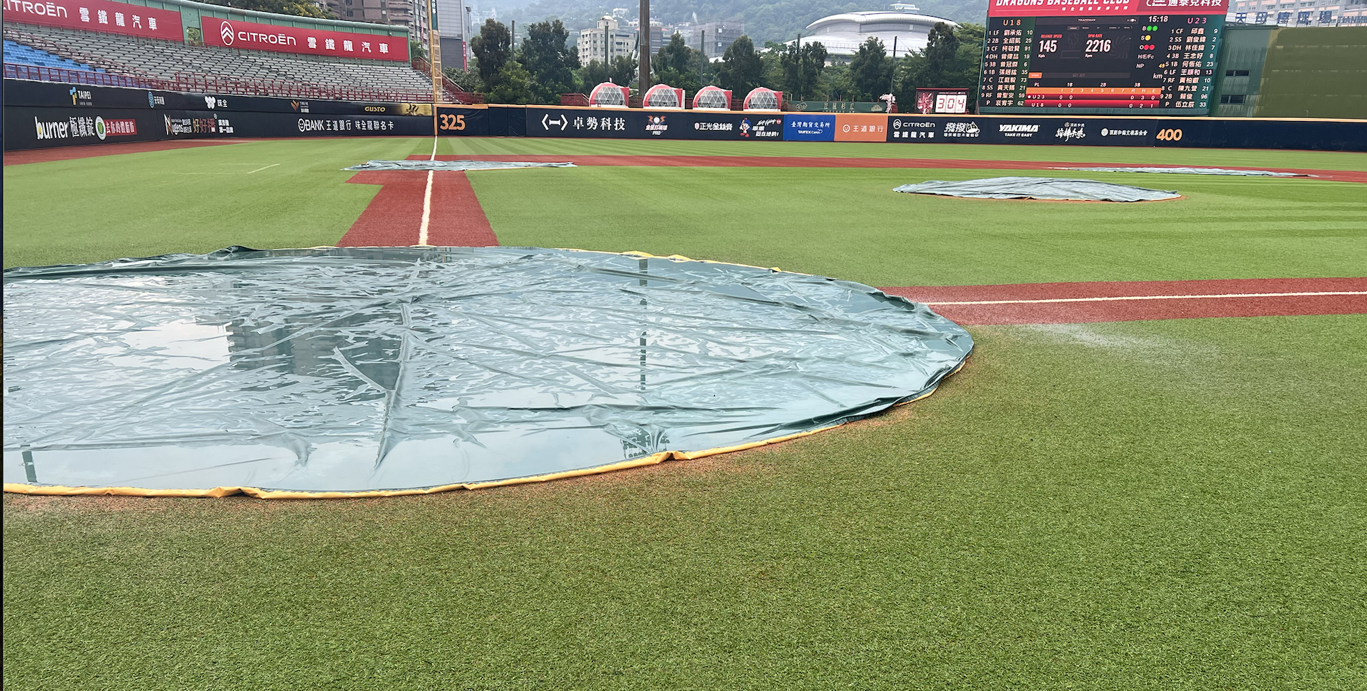 U23世界盃》交手U18中華隊熱身賽　天母雨勢過大取消比賽