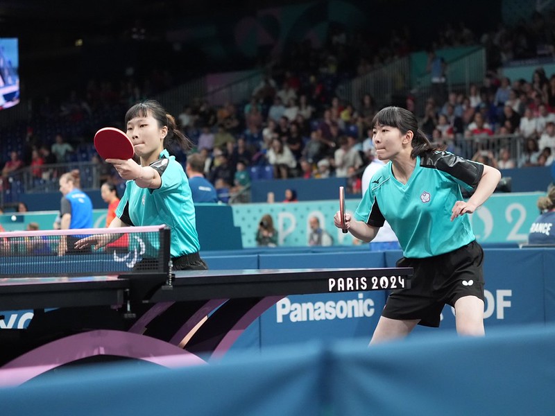 巴黎帕運》桌球女雙勇闖4強　林姿妤、田曉雯確定奪牌