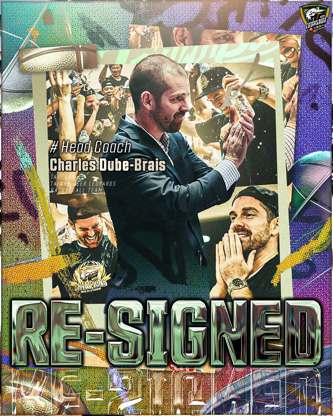 TPBL》隊史首冠教練查爾斯　續約雲豹已抵台