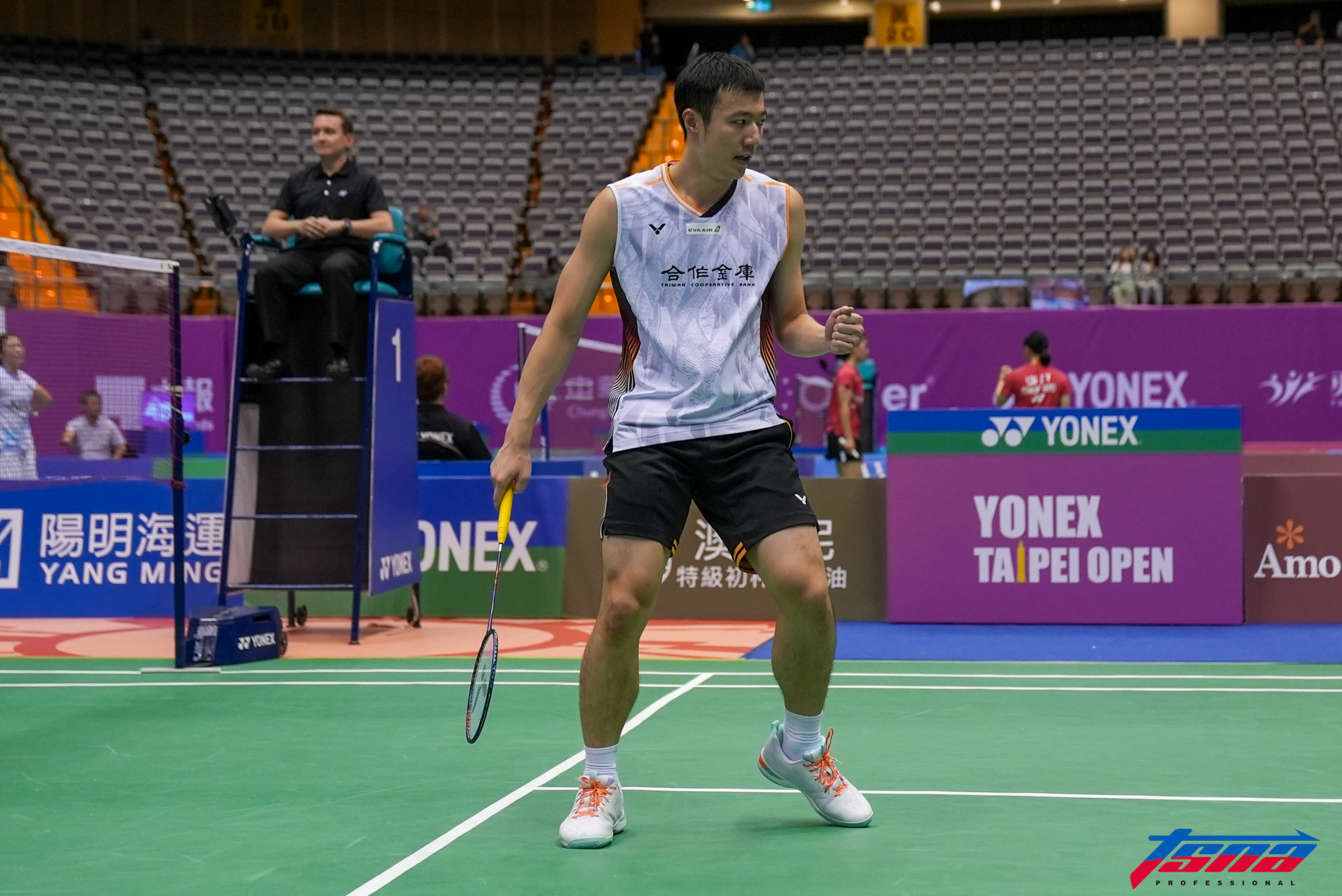 台北羽球公開賽》首戰熱機後　王子維直落2晉8強