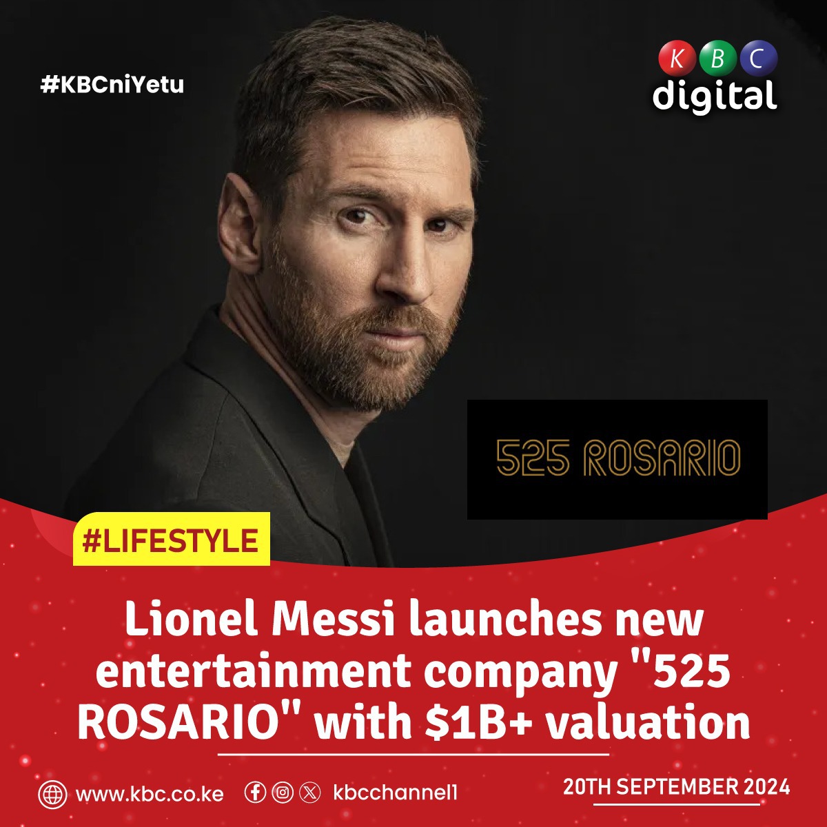 足球》Lionel Messi跨足娛樂產業　創立電影廣告製作公司