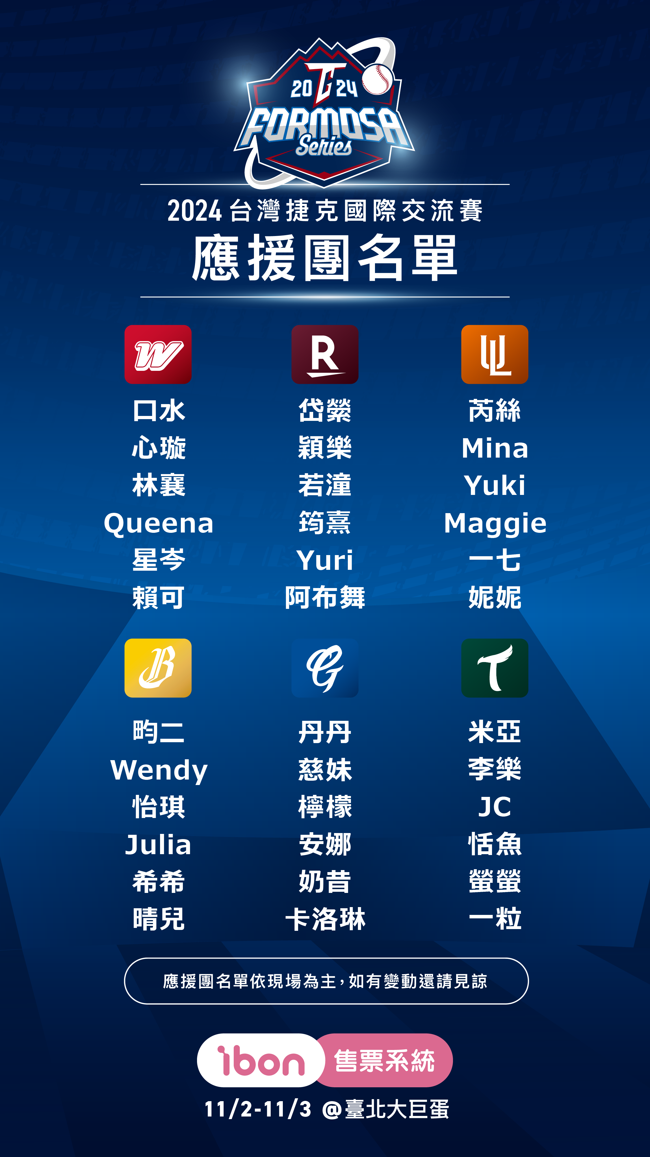 12強賽》自辦熱身賽首戰明日12點開賣　台灣最強主場36人啦啦隊女孩齊心應援