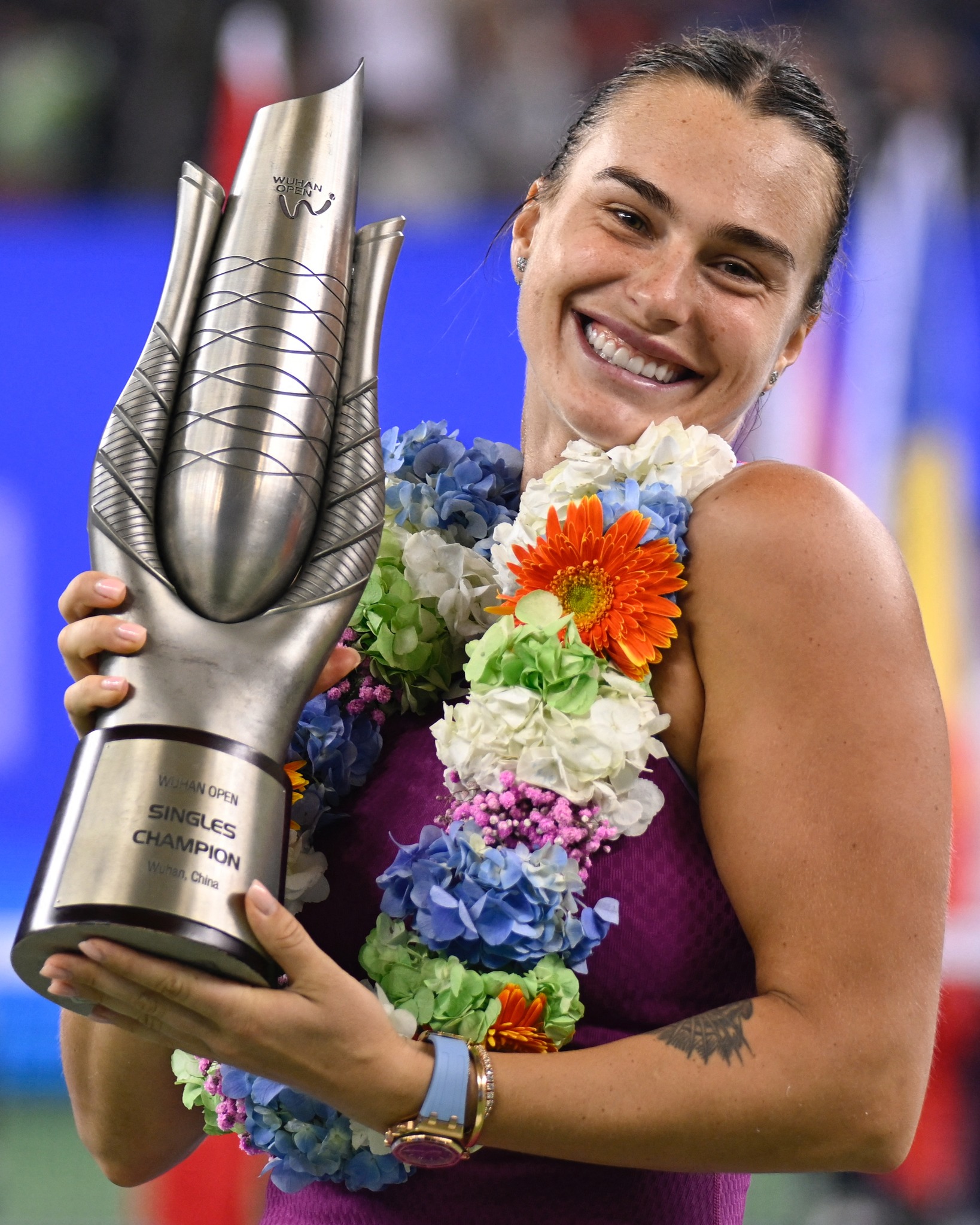 網球》Sabalenka擊敗鄭欽文　首位武漢公開賽三連后