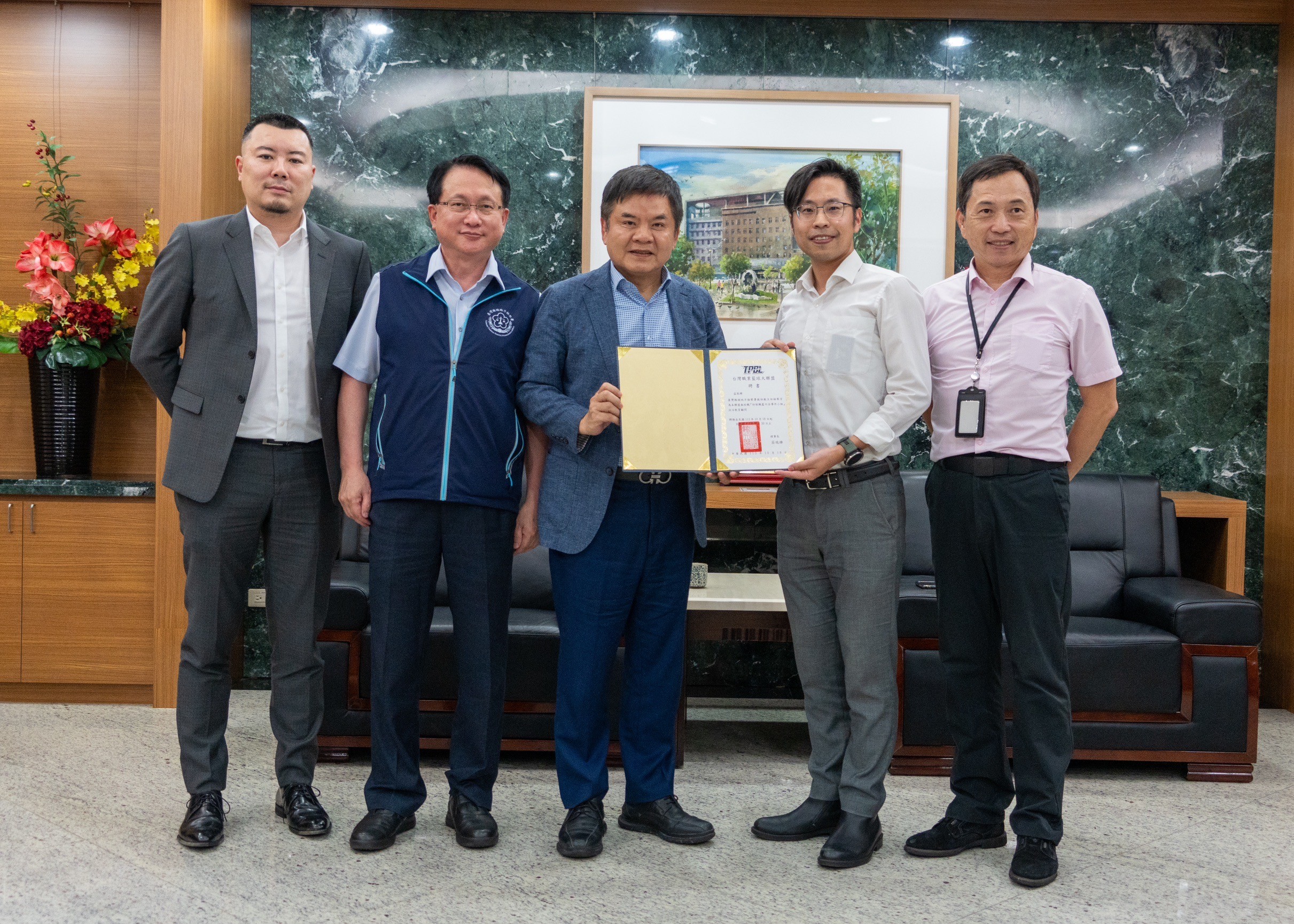 TPBL》海神執行長與TPBL會長拜會橋頭地檢署　攜手運動防賭