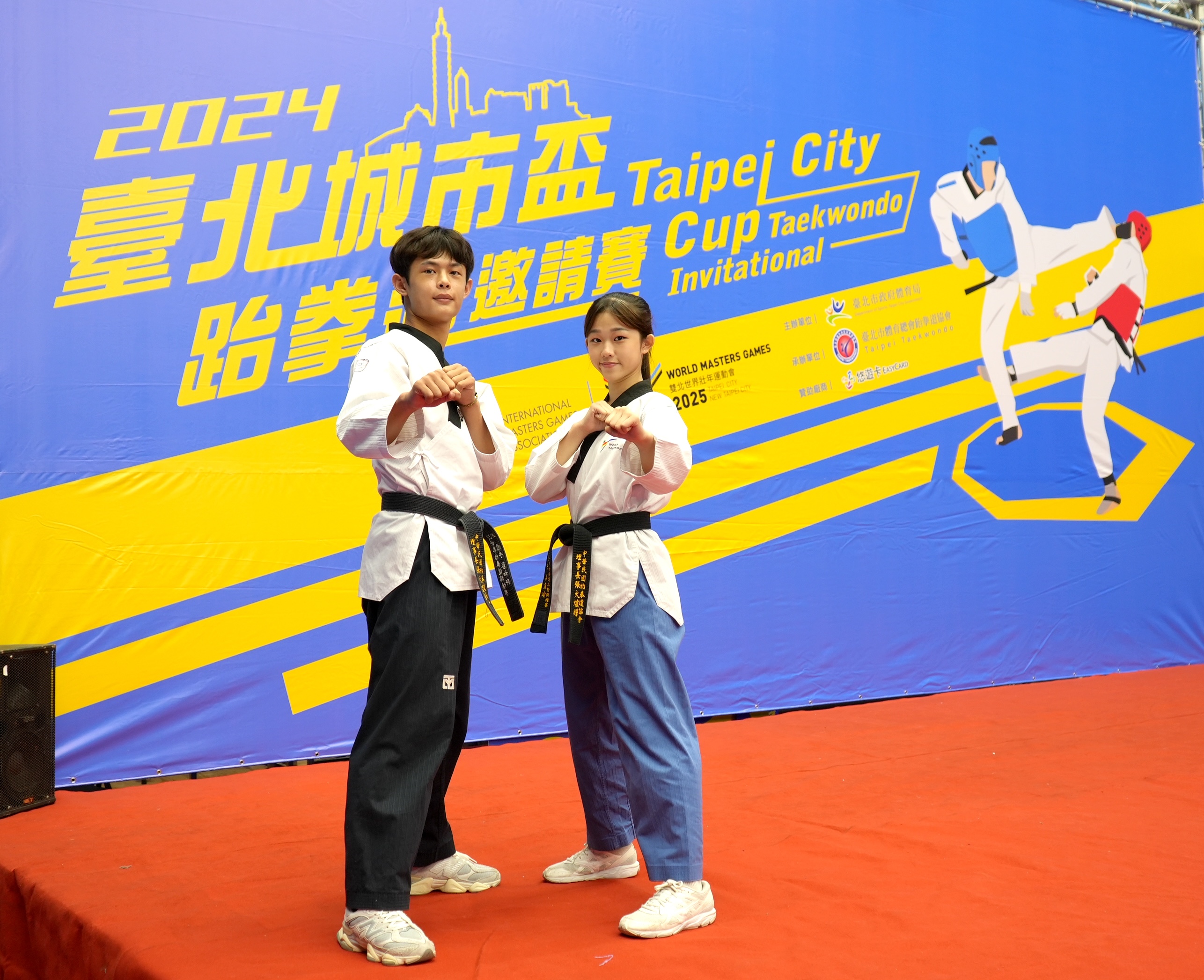 跆拳道》臺北城市盃邀請賽　吳庭瑜、蔡和軒品勢好手代言