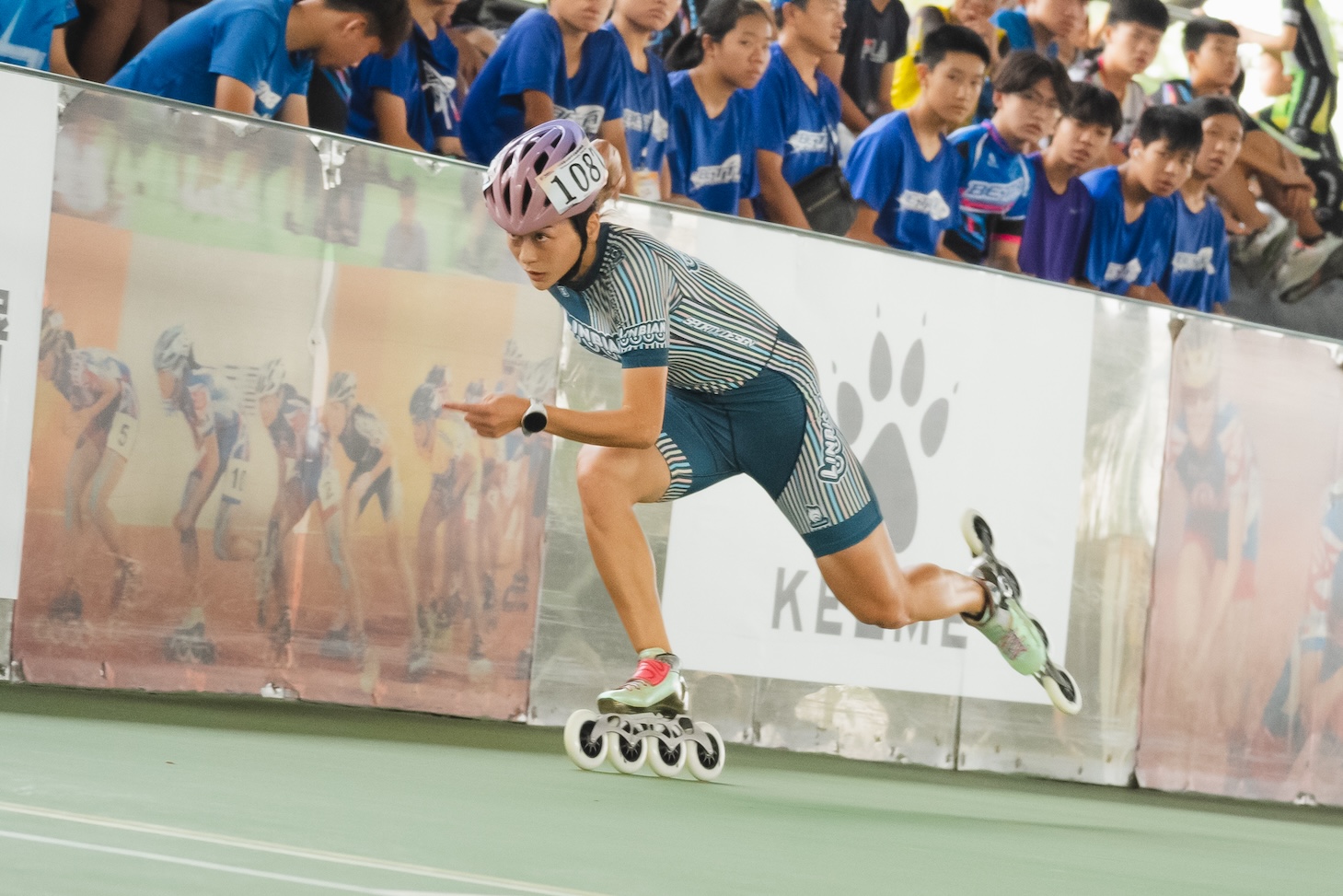 臺灣國際滑輪溜冰公開賽》郭立陽、劉懿萱奪200公尺男女金牌