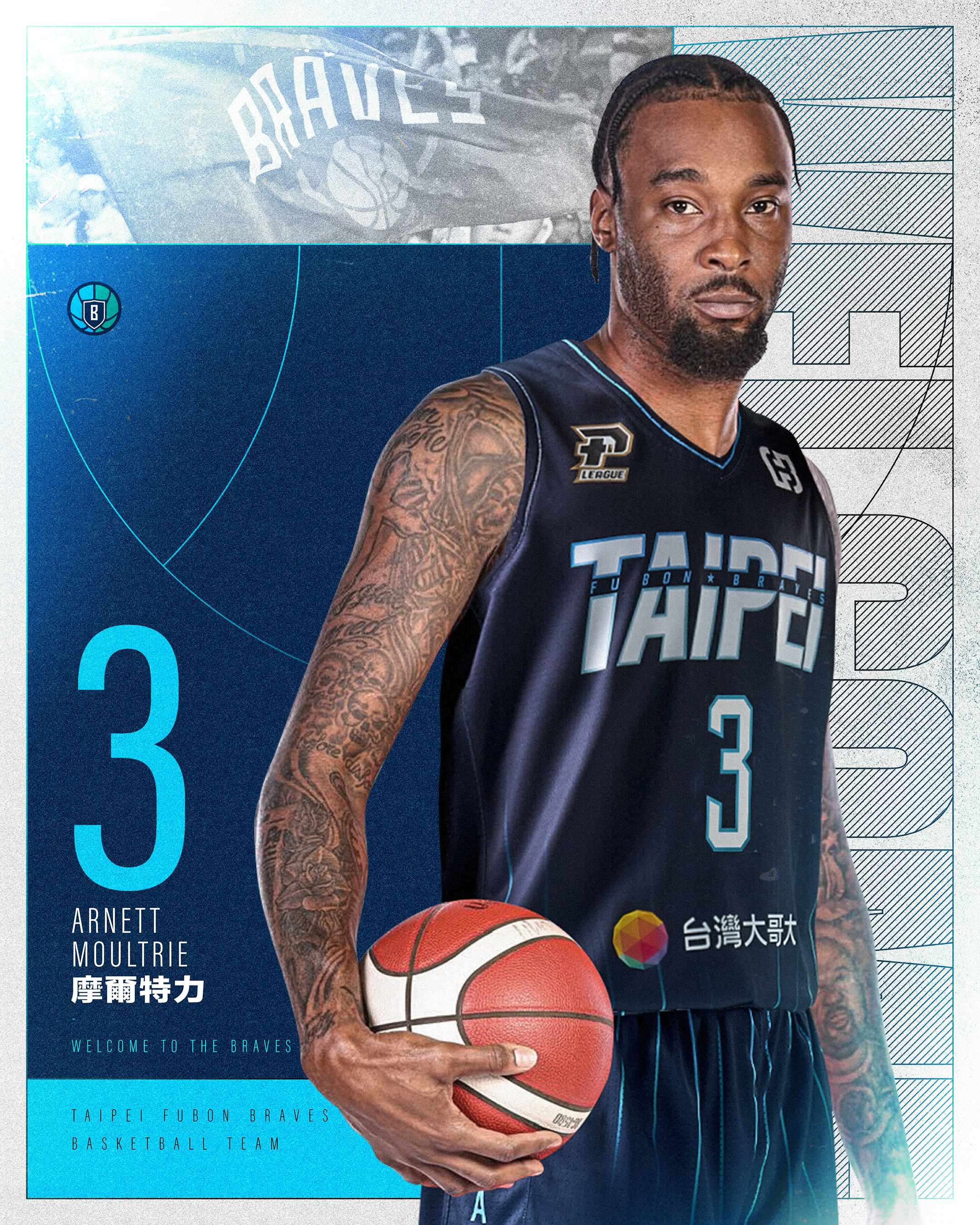 PLG》富邦勇士簽前臺中太陽洋將摩爾特力　披3號戰袍