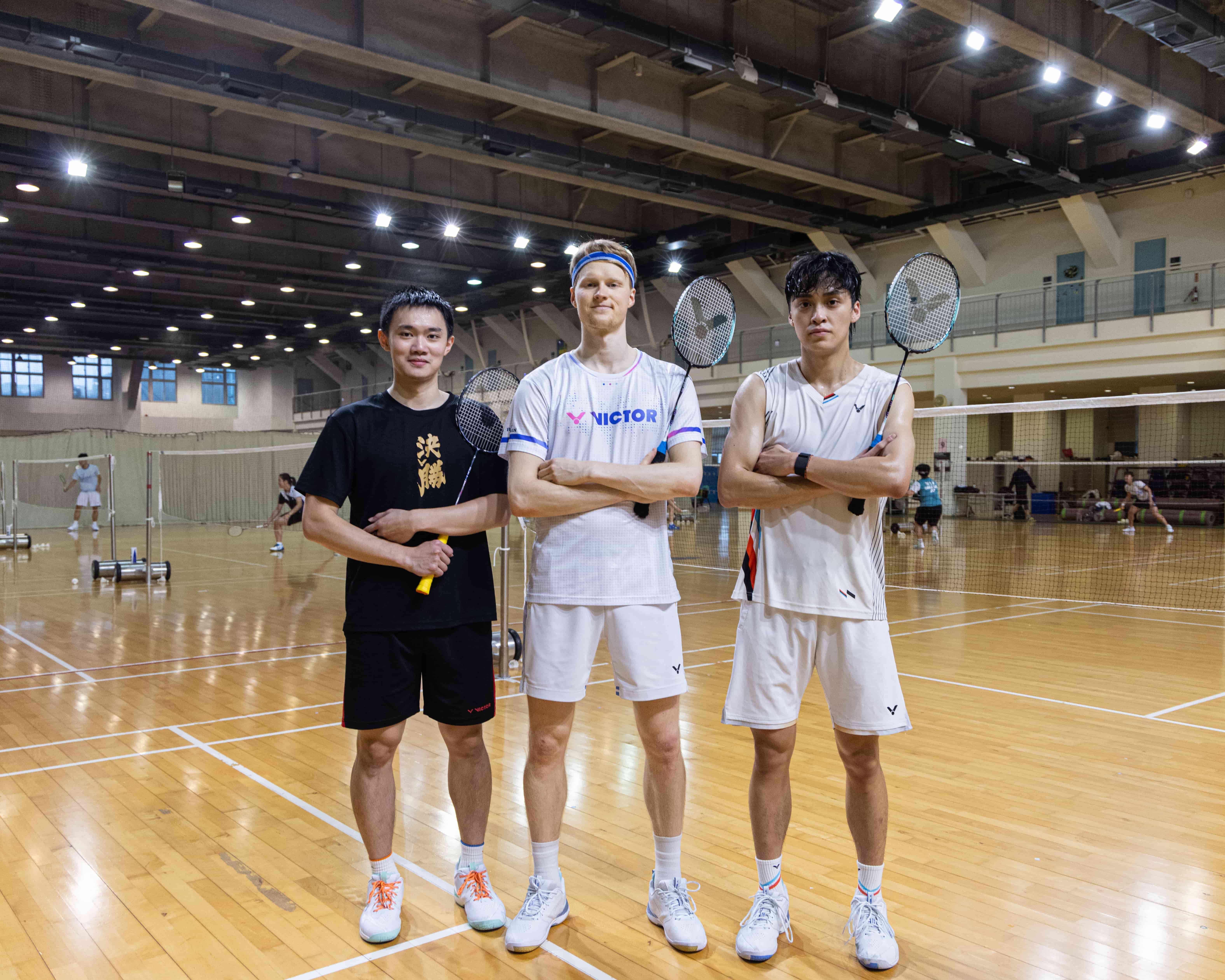 羽球》Antonsen造訪台北　與潛力好手對練