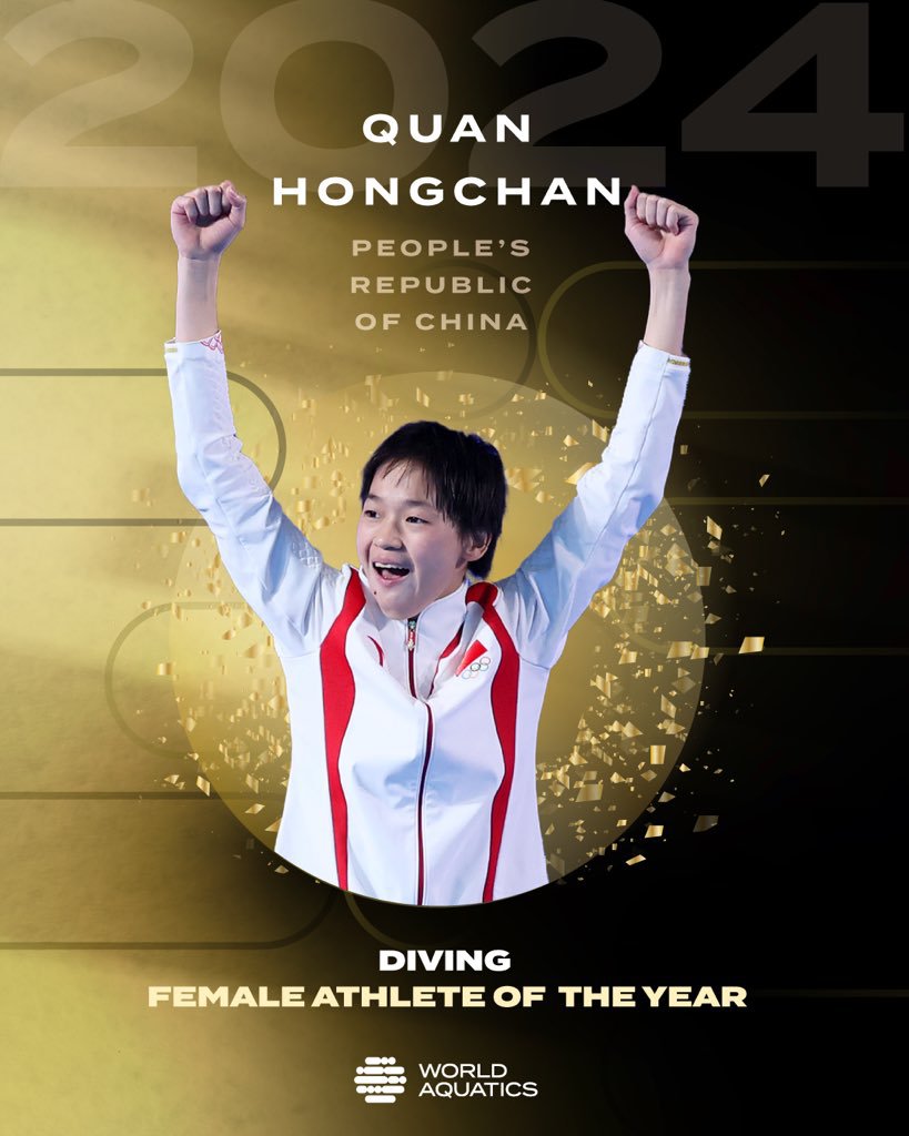 游泳》影／「水花消失術」全紅嬋　獲選WA年度最佳女子跳水選手