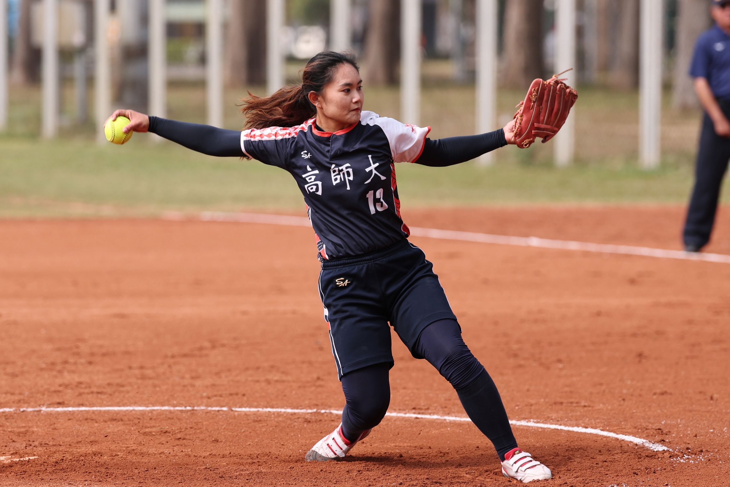 大專女壘》朱怡珊連2天完封勝　高師送台師三連敗