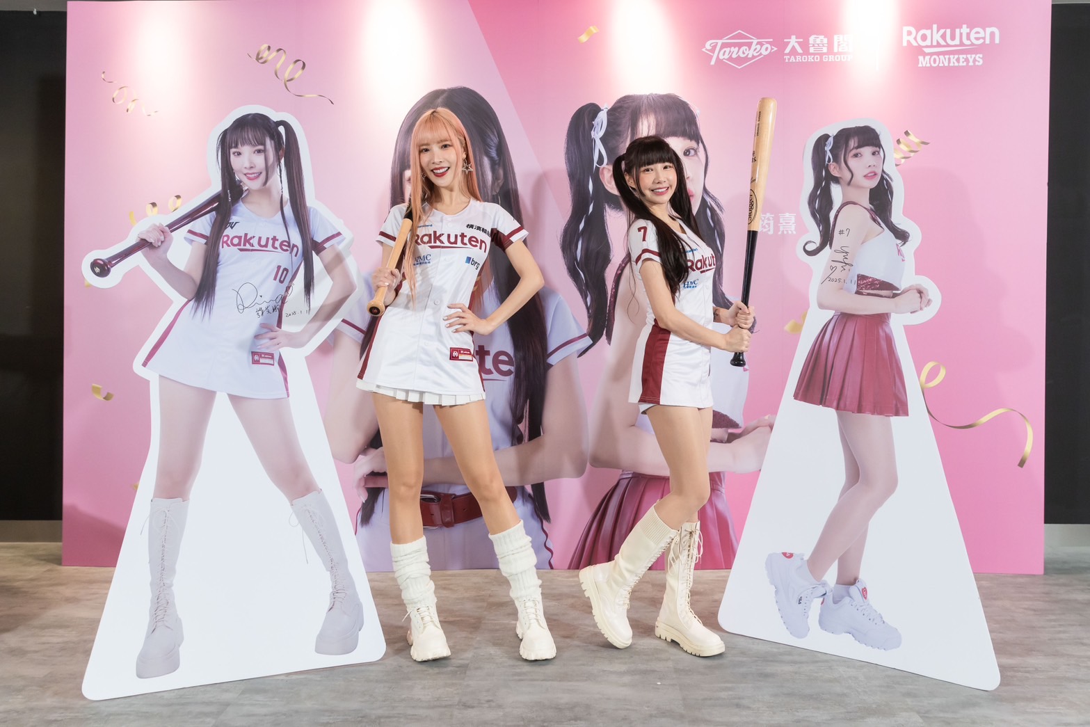 棒球》大魯閣斥資千萬升級打擊場　樂天女孩筠熹和Rina助陣