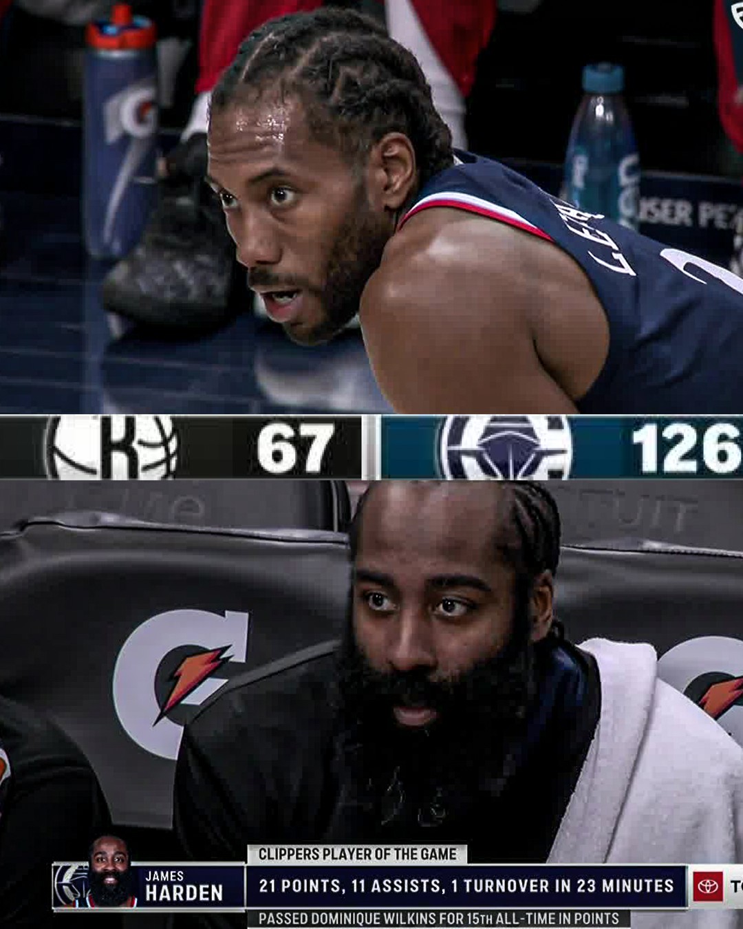 NBA》 快艇勝籃網59分創隊史紀錄　Leonard 打24分鐘本季新高