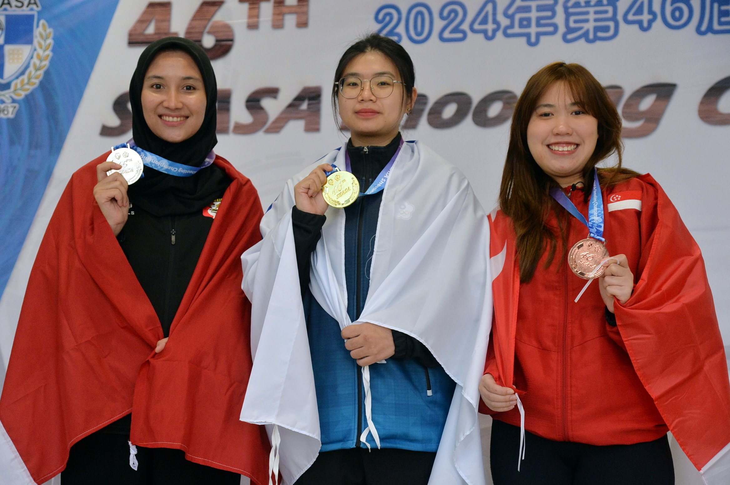 東南亞射擊錦標賽》從落後逼出加賽　林穎欣10公尺空氣步槍封后