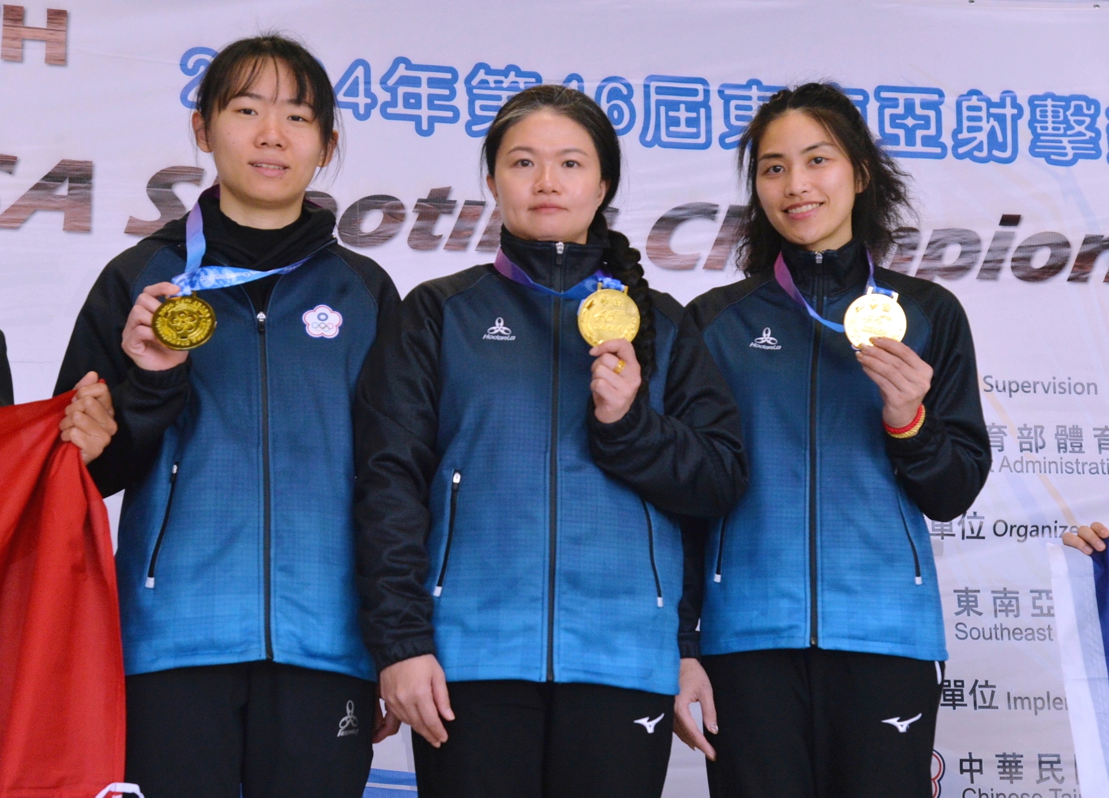 東南亞射擊錦標賽》中華女團田家榛、陳俞如、杜禕依姿　25公尺手槍合力摘金