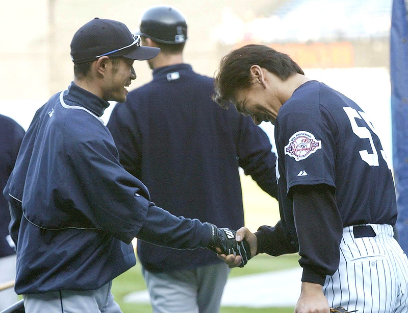 MLB》鈴木一朗首位美、日名人堂成員　松井秀喜祝賀