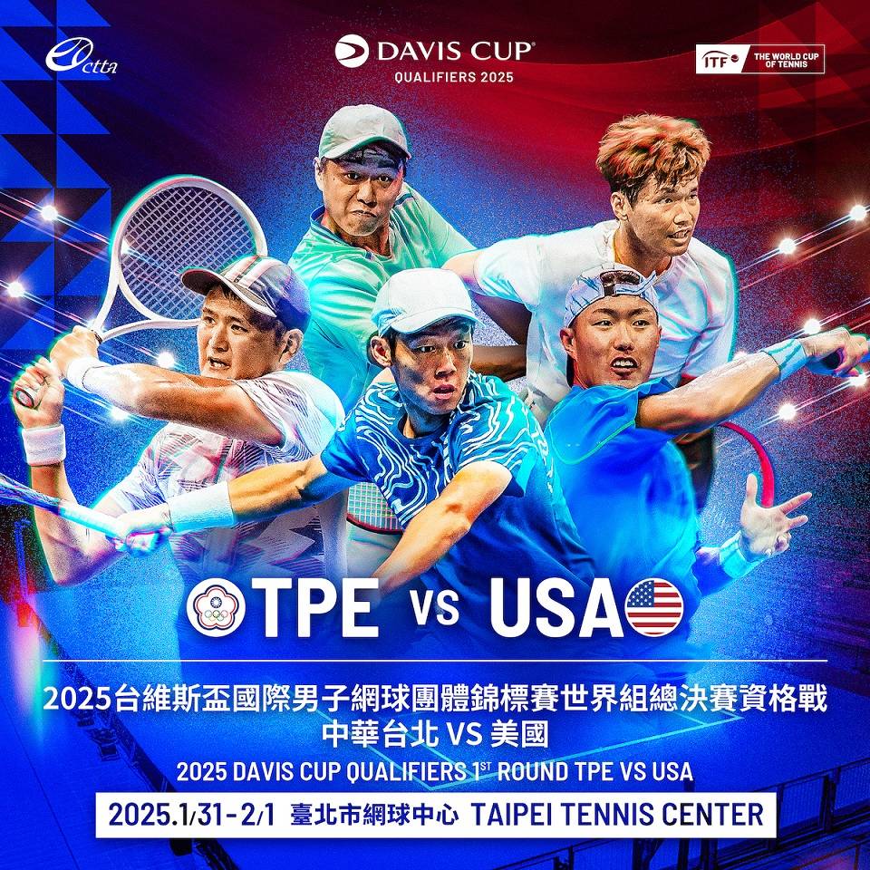 台維斯盃》曾俊欣、吳東霖精銳盡出　誓言扳倒32屆冠軍美國