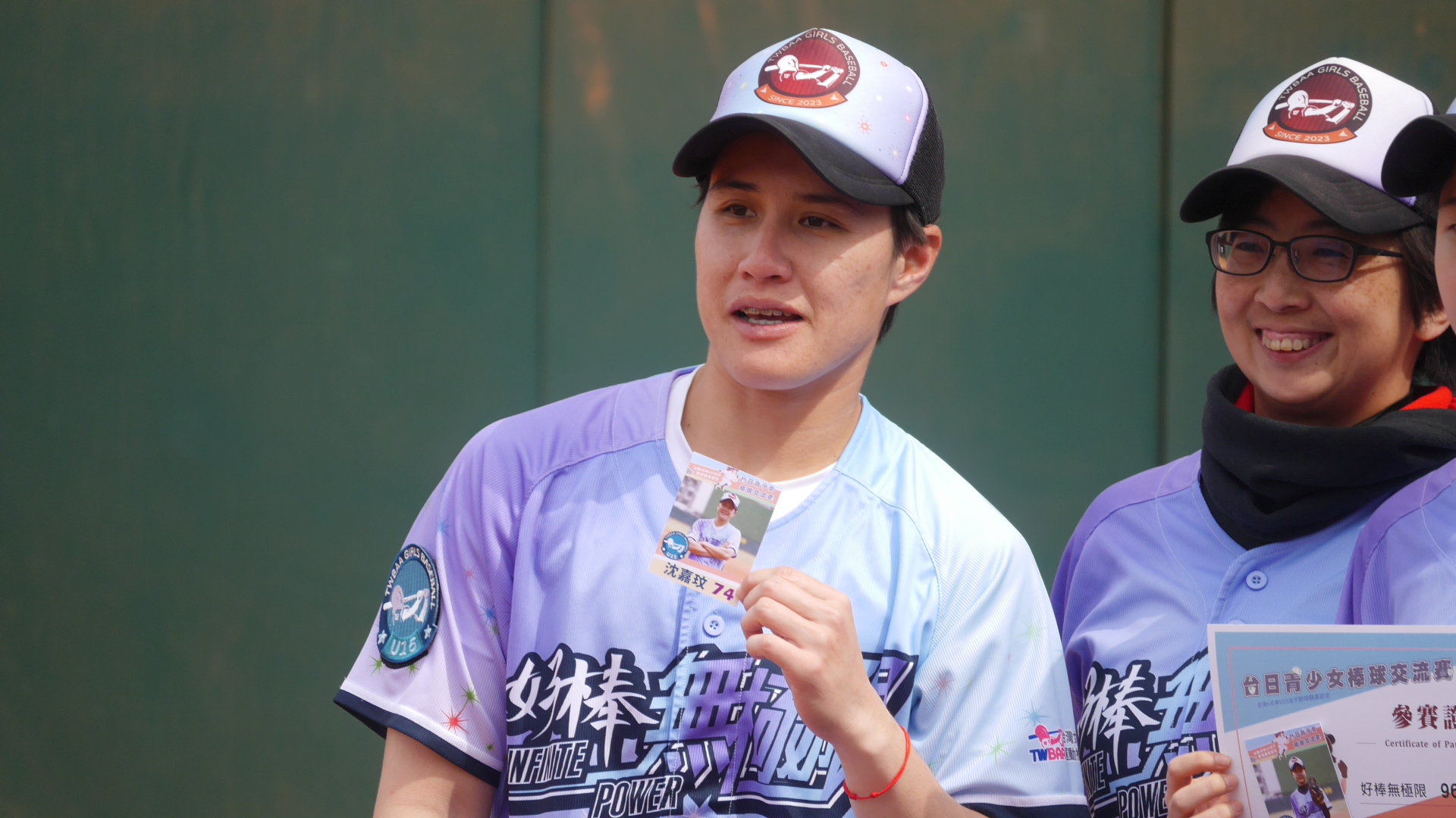 台日青少女棒球交流賽》棒壘一家親　沈嘉玟期待留下美好回憶