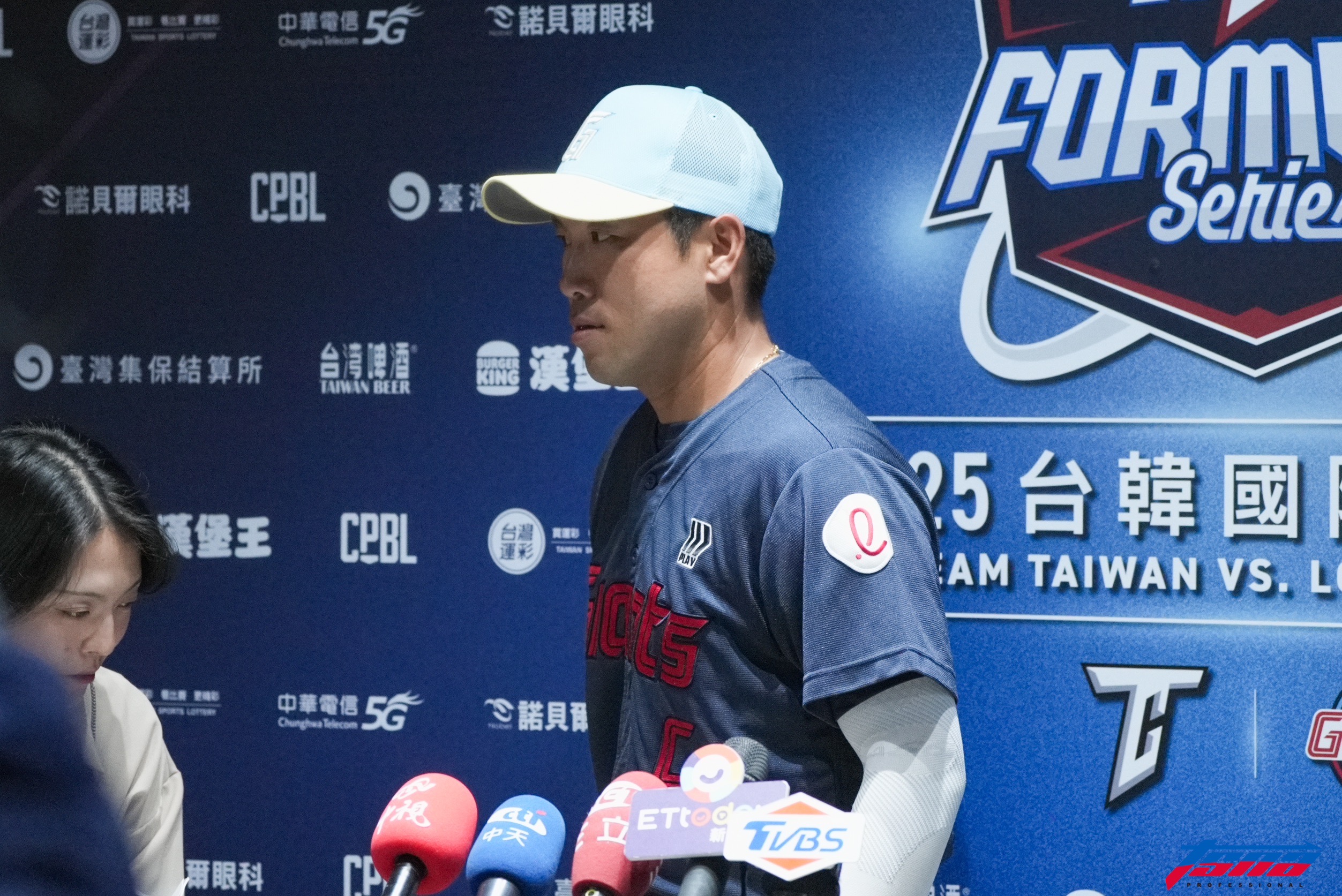 台韓交流賽》台灣棒球越來越強！　樂天巨人隊長田峻玗很有感