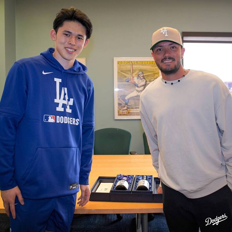 MLB》牛棚狂飆火球　佐佐木朗希送知名清酒給道奇老將