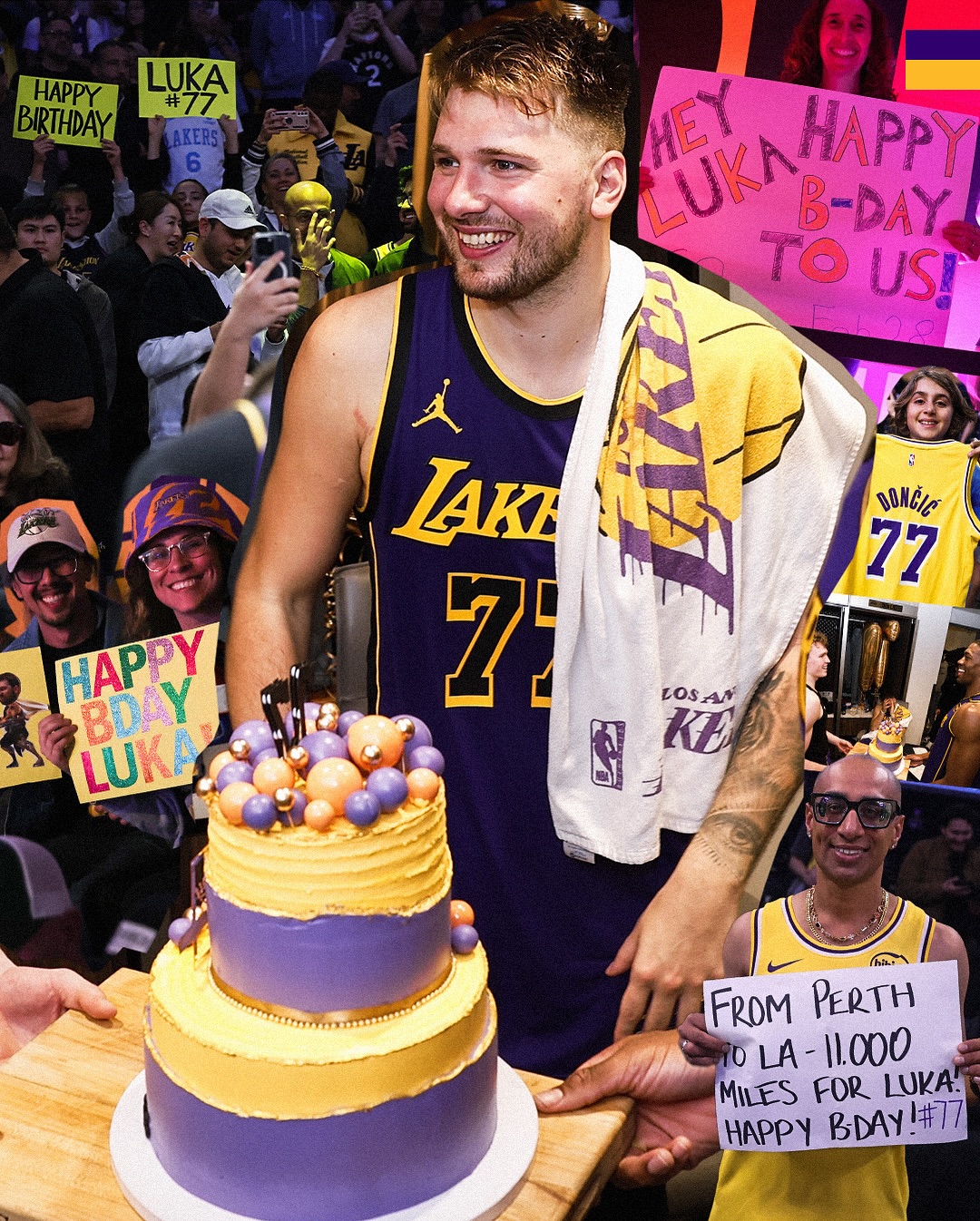 NBA》26歲生日快樂　Luka Doncic攻31分助湖人擊敗快艇5連勝