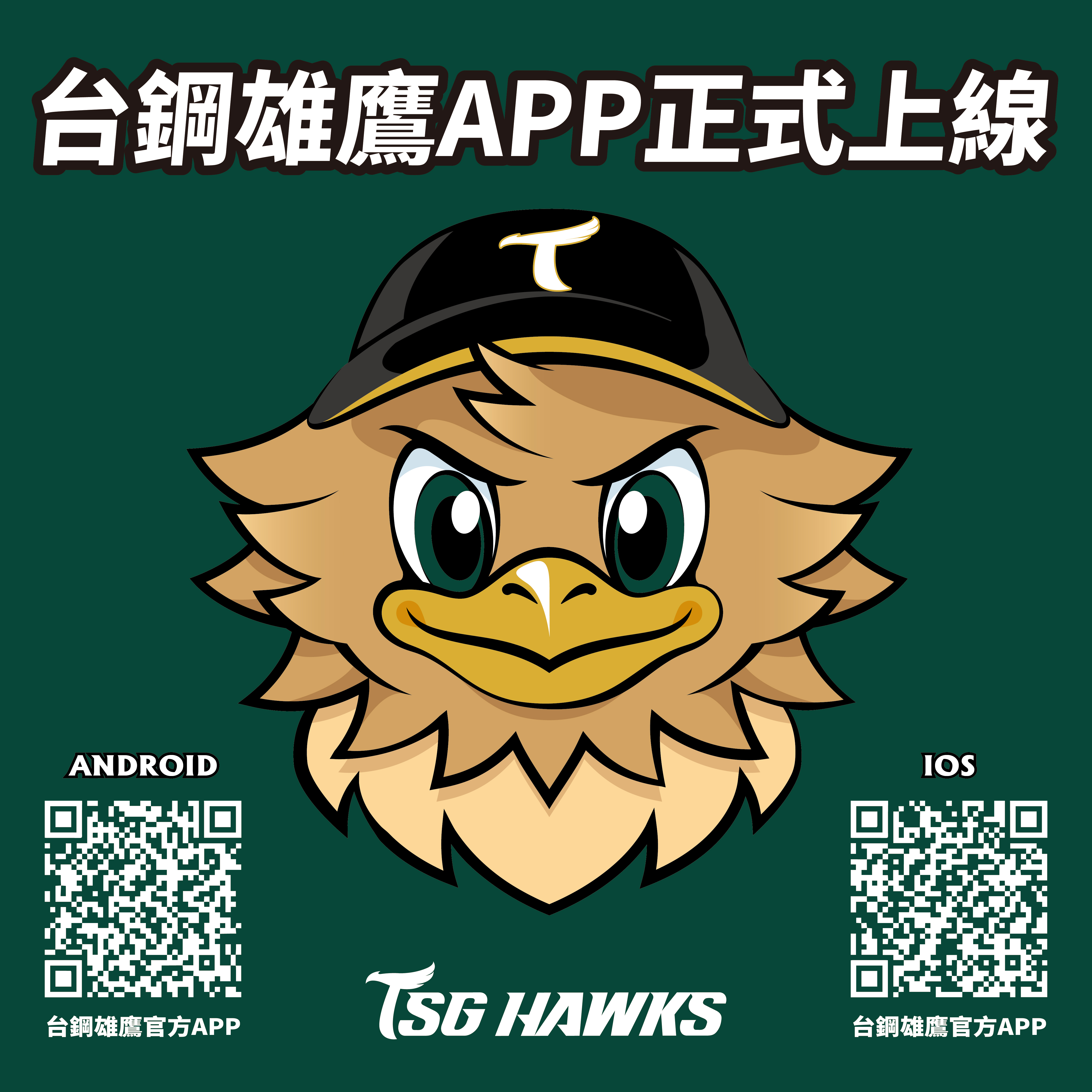 台鋼雄鷹》官方APP正式上線！　下載註冊會員快速掌握資訊還有任務系統