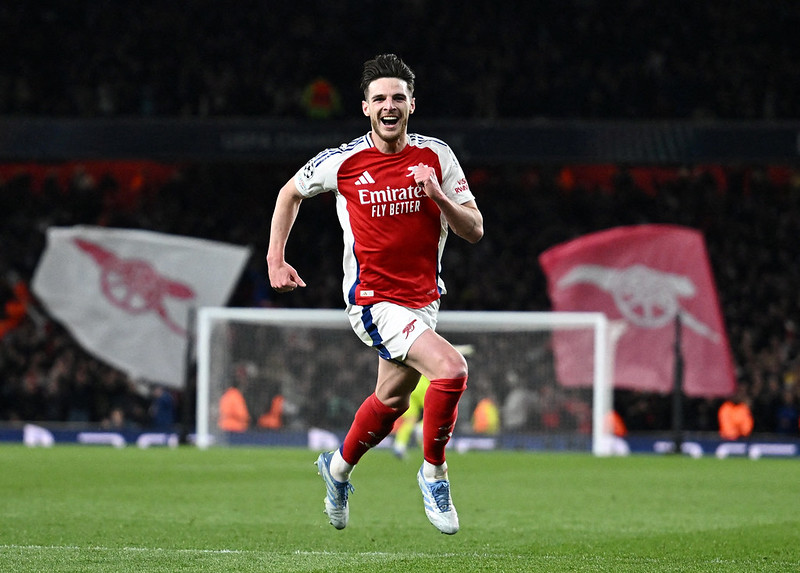 歐冠》Rice秀自由球魔法　兵工廠大勝皇馬