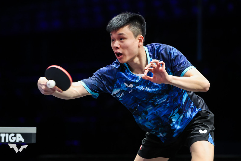 桌球世界盃》馮翊新生涯首秀開紅盤　打到丹麥怪傑摔拍