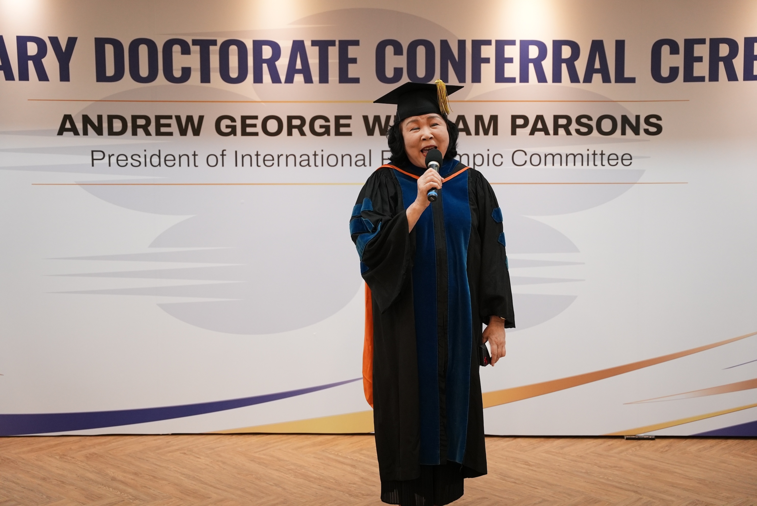 體壇》IPC總會長獲頒國立體大名譽博士　穆閩珠：世界看見台灣