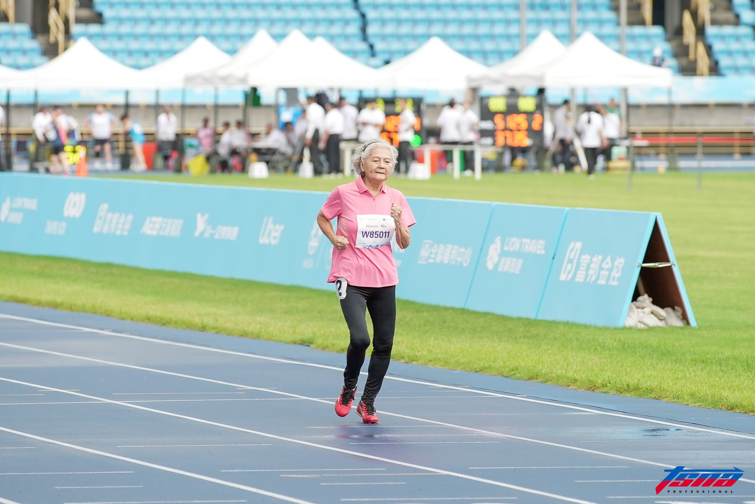 世壯運》噴射機阿嬤林潘秀雲開心重返賽場　自稱憨膽要跑到100歲
